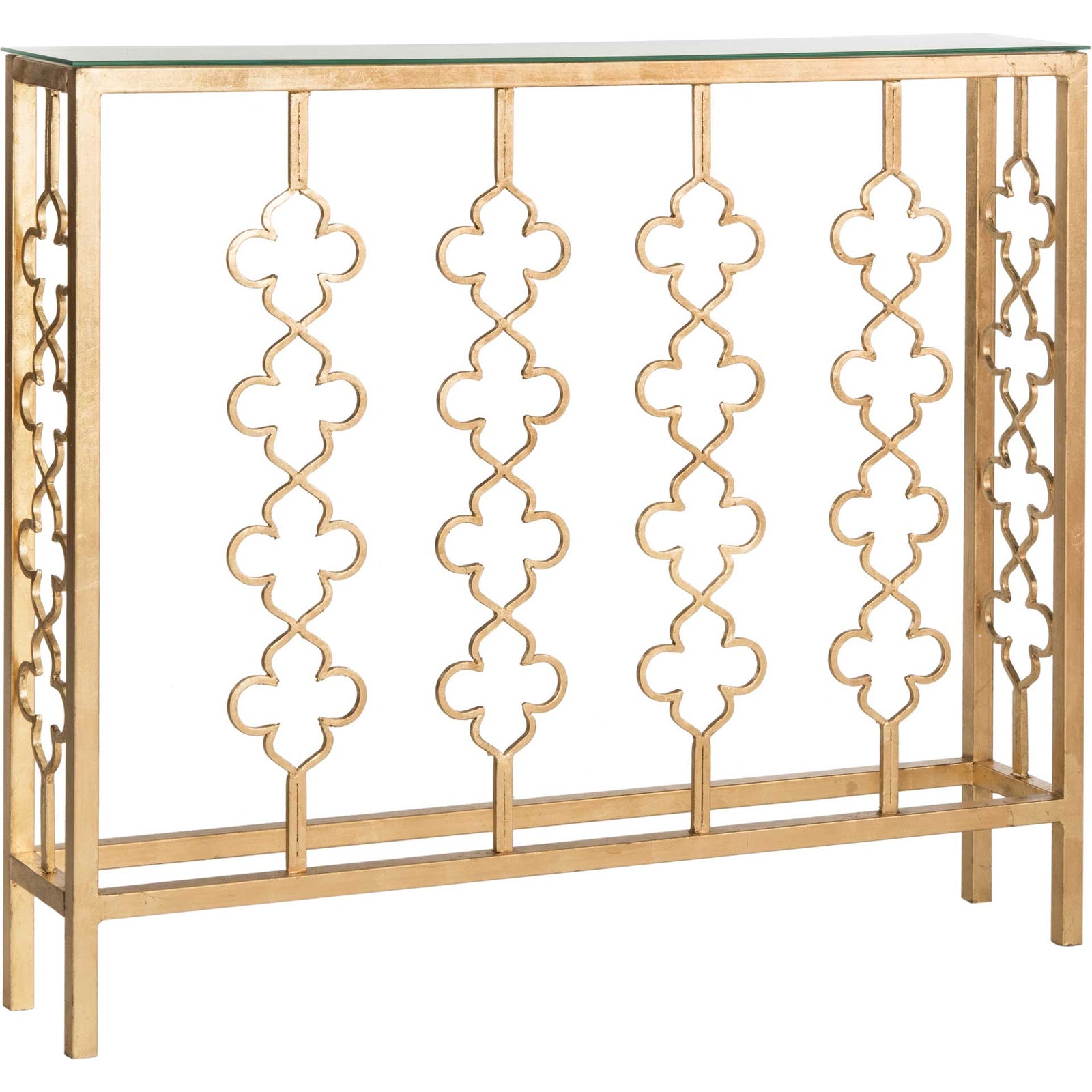 Carmelo Console Table Antique Gold