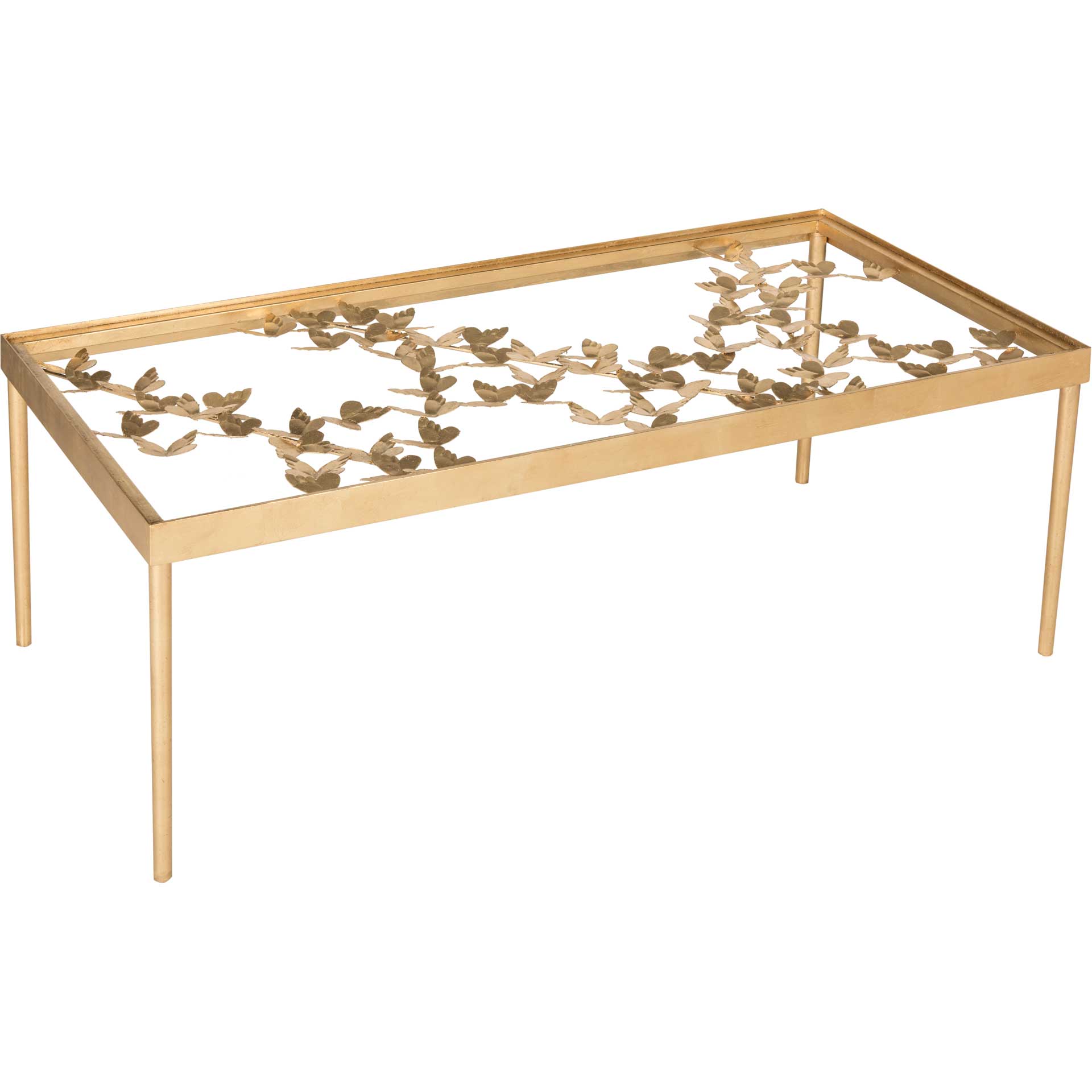 Rodney Butterfly Coffee Table Antique Gold
