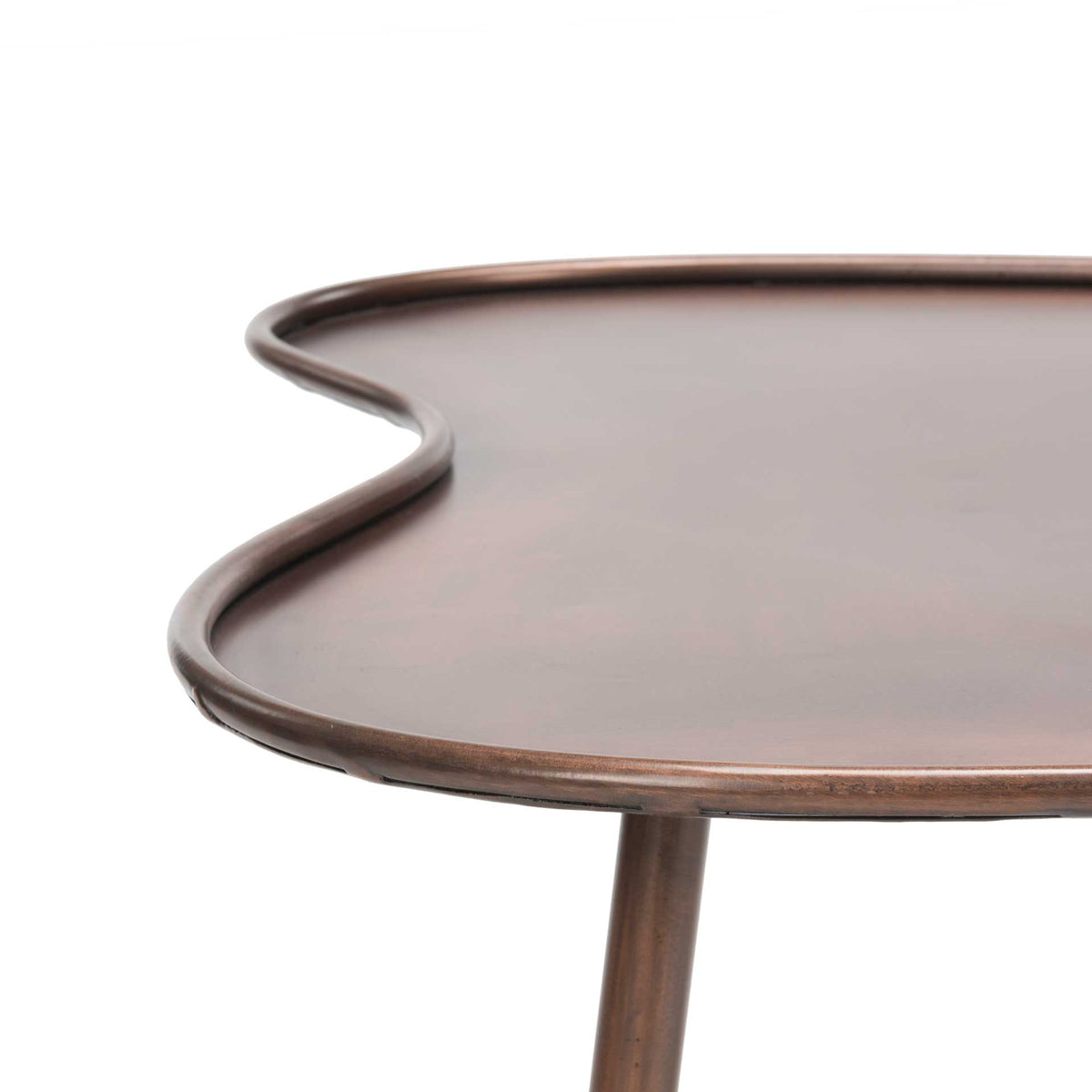 Teagan Heart Coffee Table Antique Copper