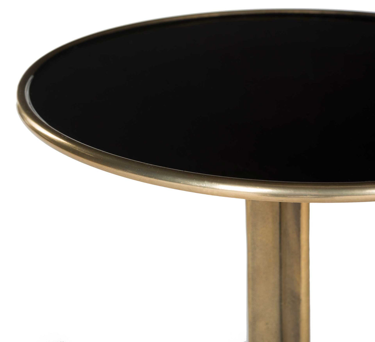 Braylen Accent Table Antique Brass