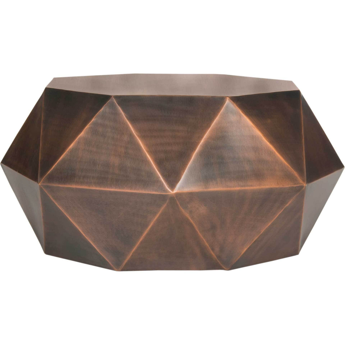 Aspen Faceted Coffee Table Copper
