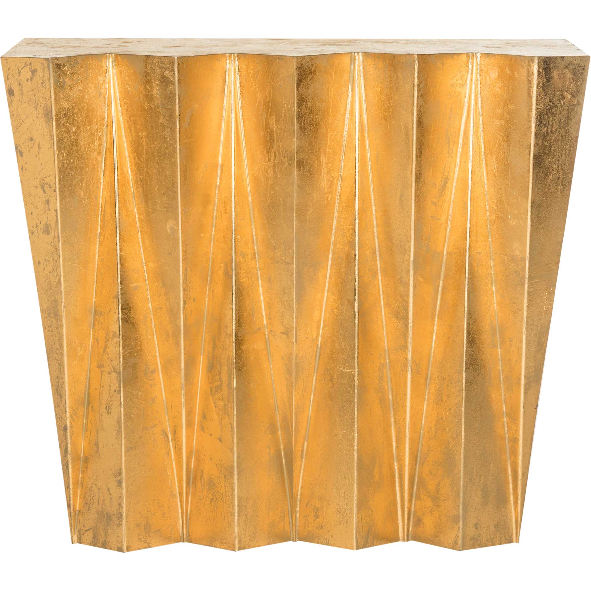 Gideon Hex Console Table Gold