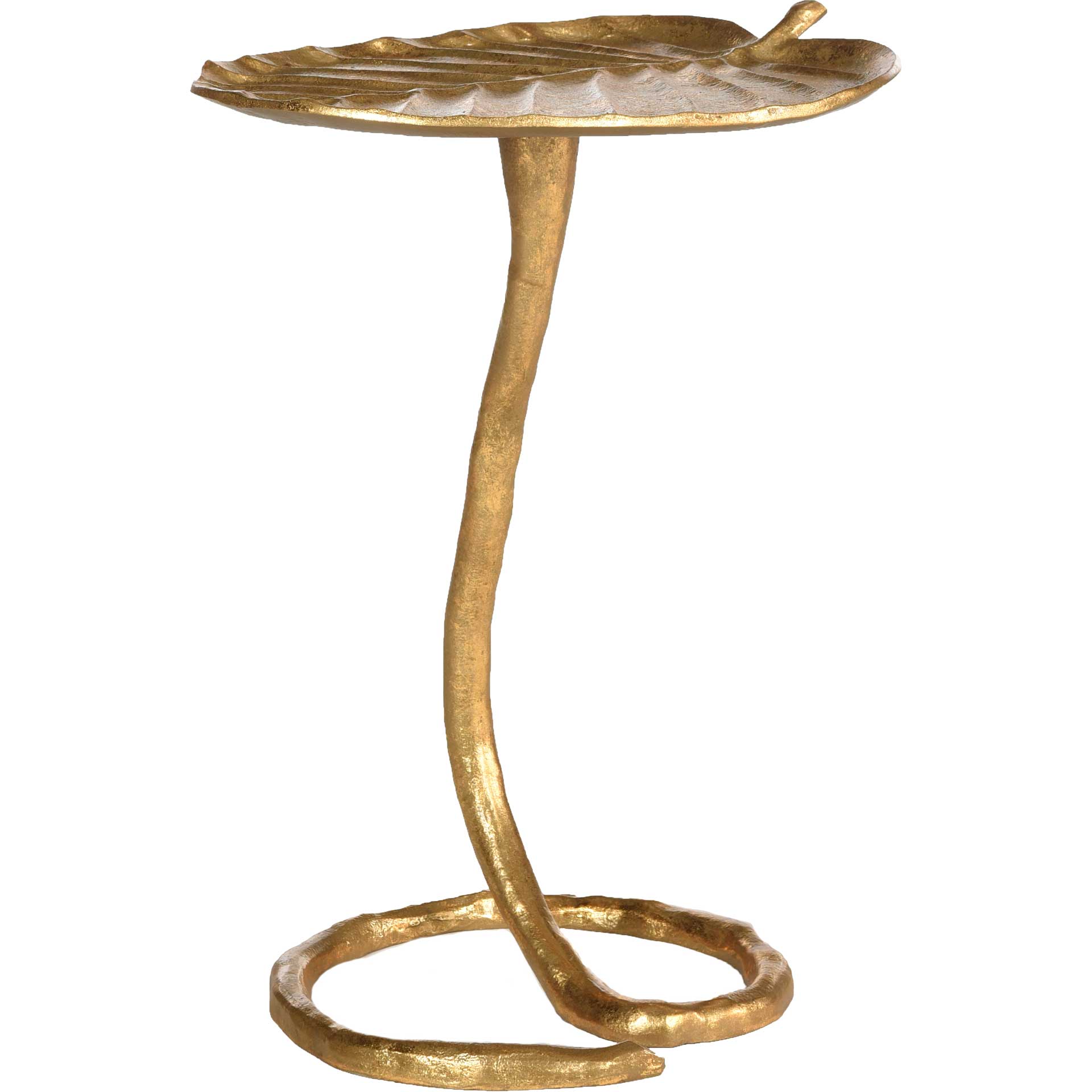 Mitchell Gold Foil Petal Side Table Gold