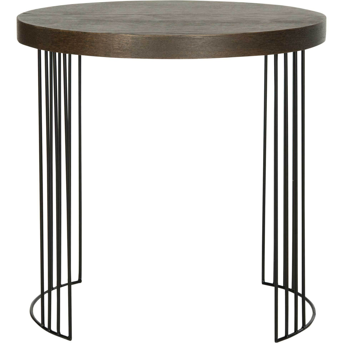 Keyon Wood Side Table Dark Brown