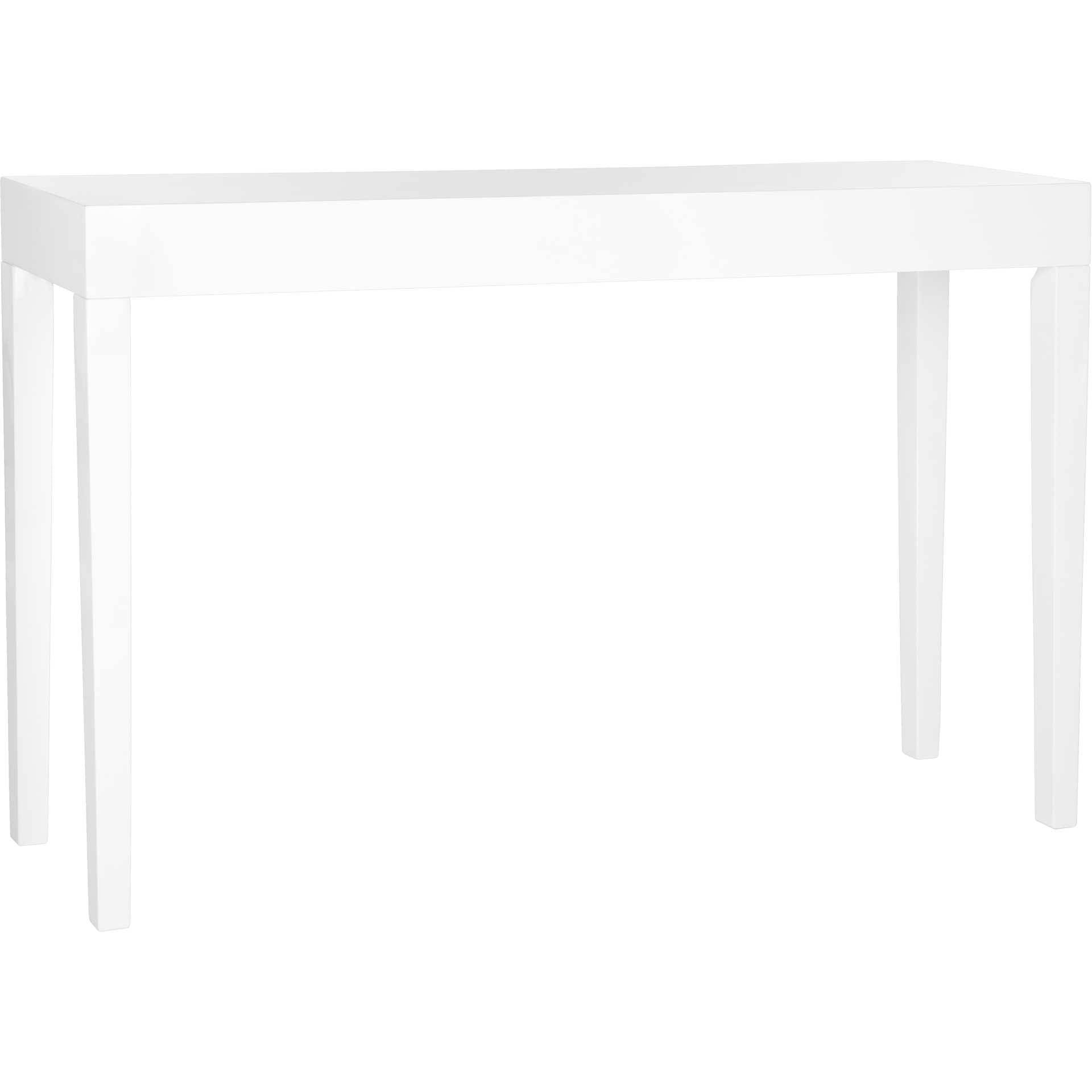 Kasey Lacquer Console Table White