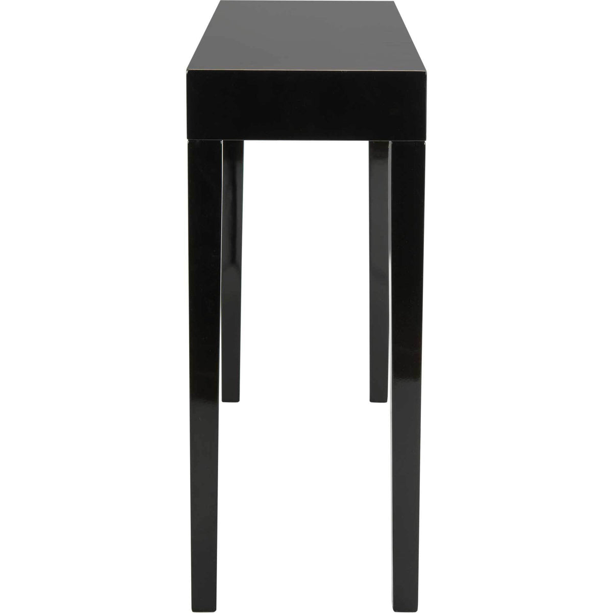 Kasey Lacquer Console Table Black