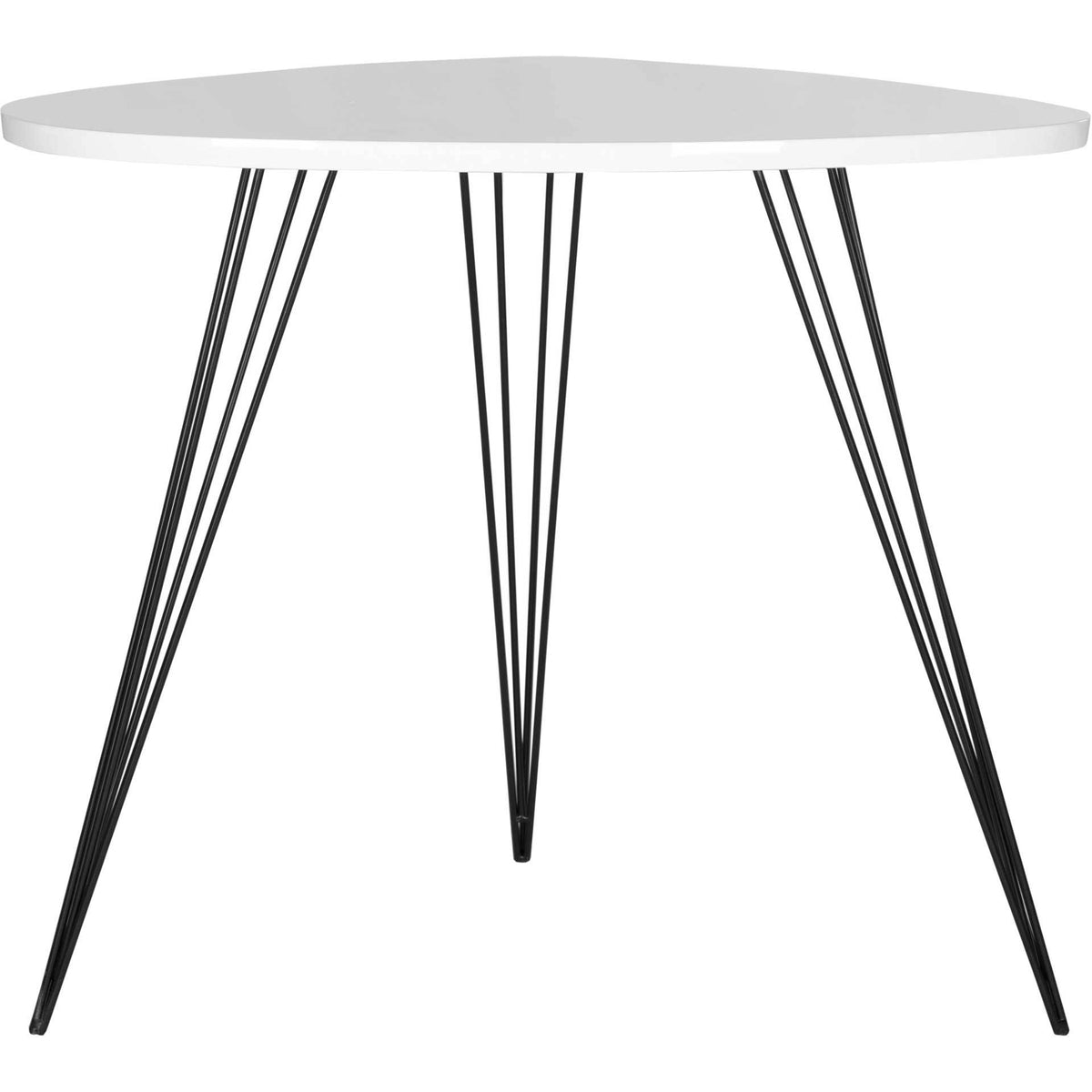 Wyatt Lacquer End Table White