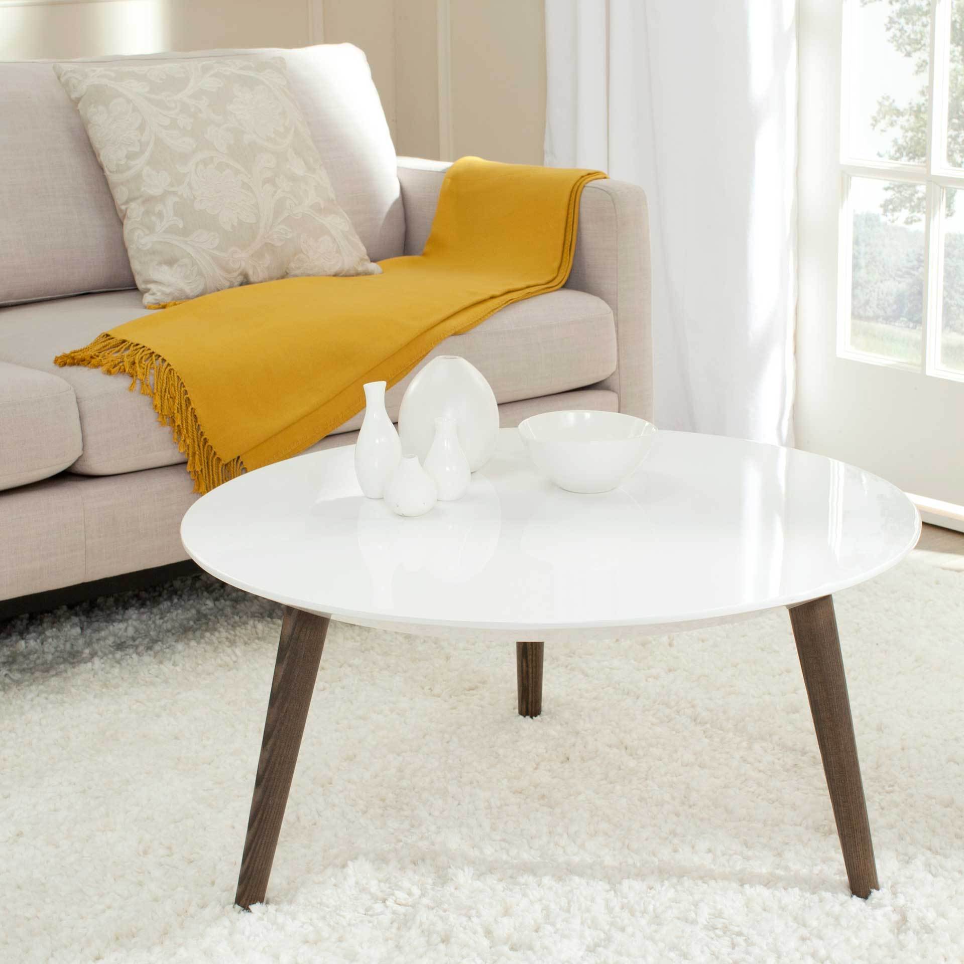 Jocelyn Round Lacquer Accent Table