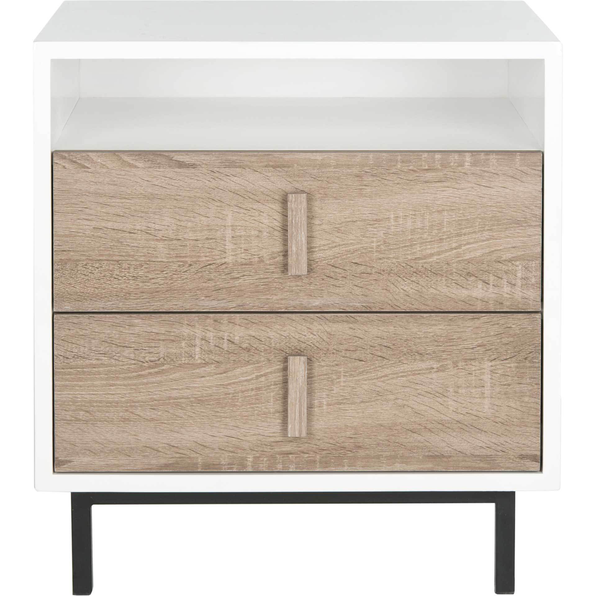 Kevin Lacquer Two Drawer Cabinet