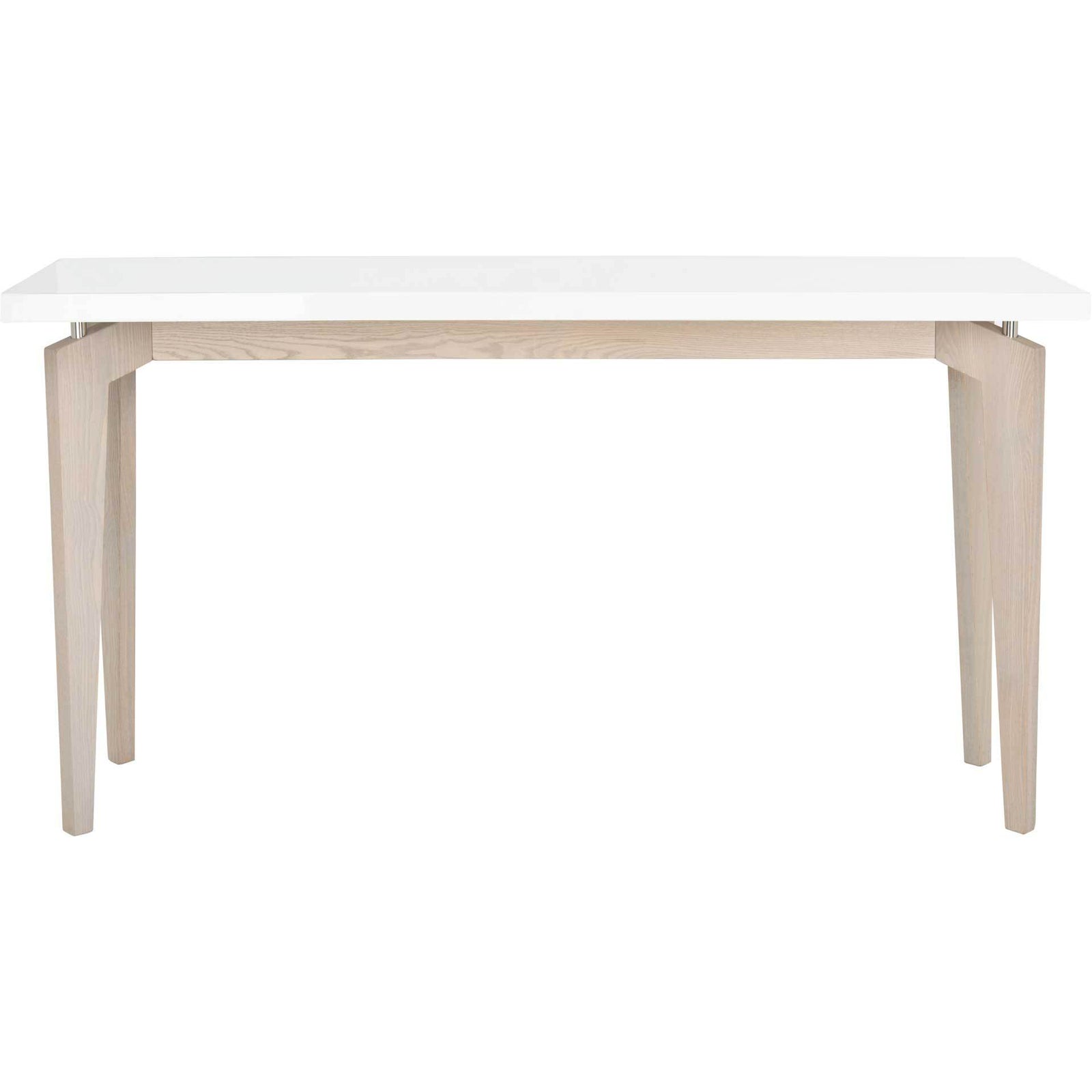 Joziah Lacquer Floating Top Console White/Gray