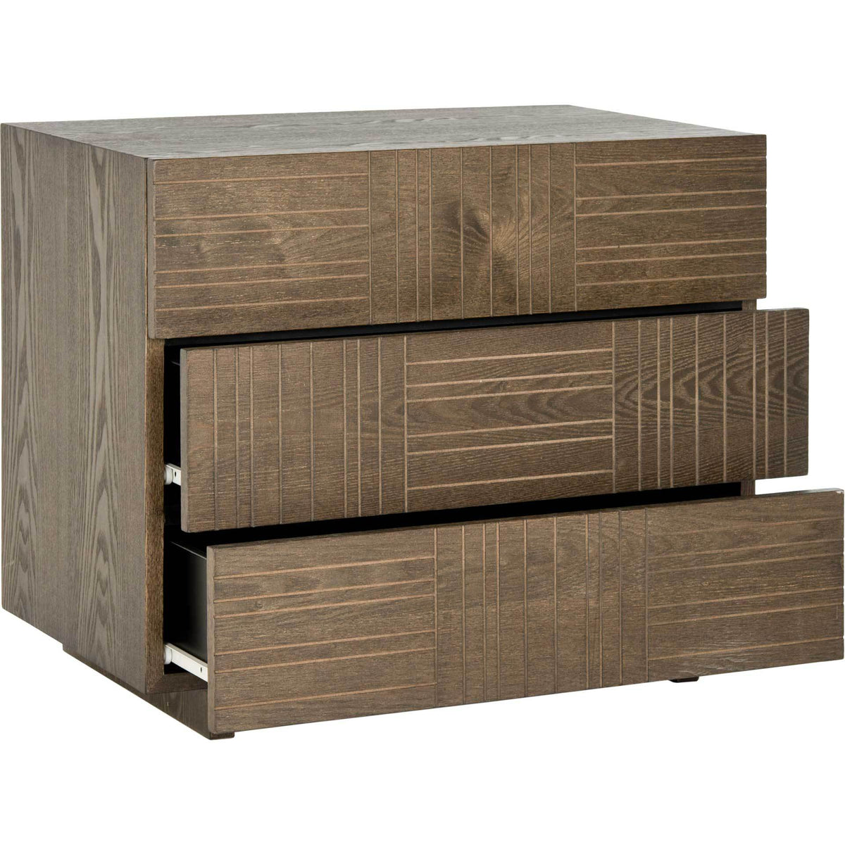 Miracle Three Drawer Cabinet Dark Brown