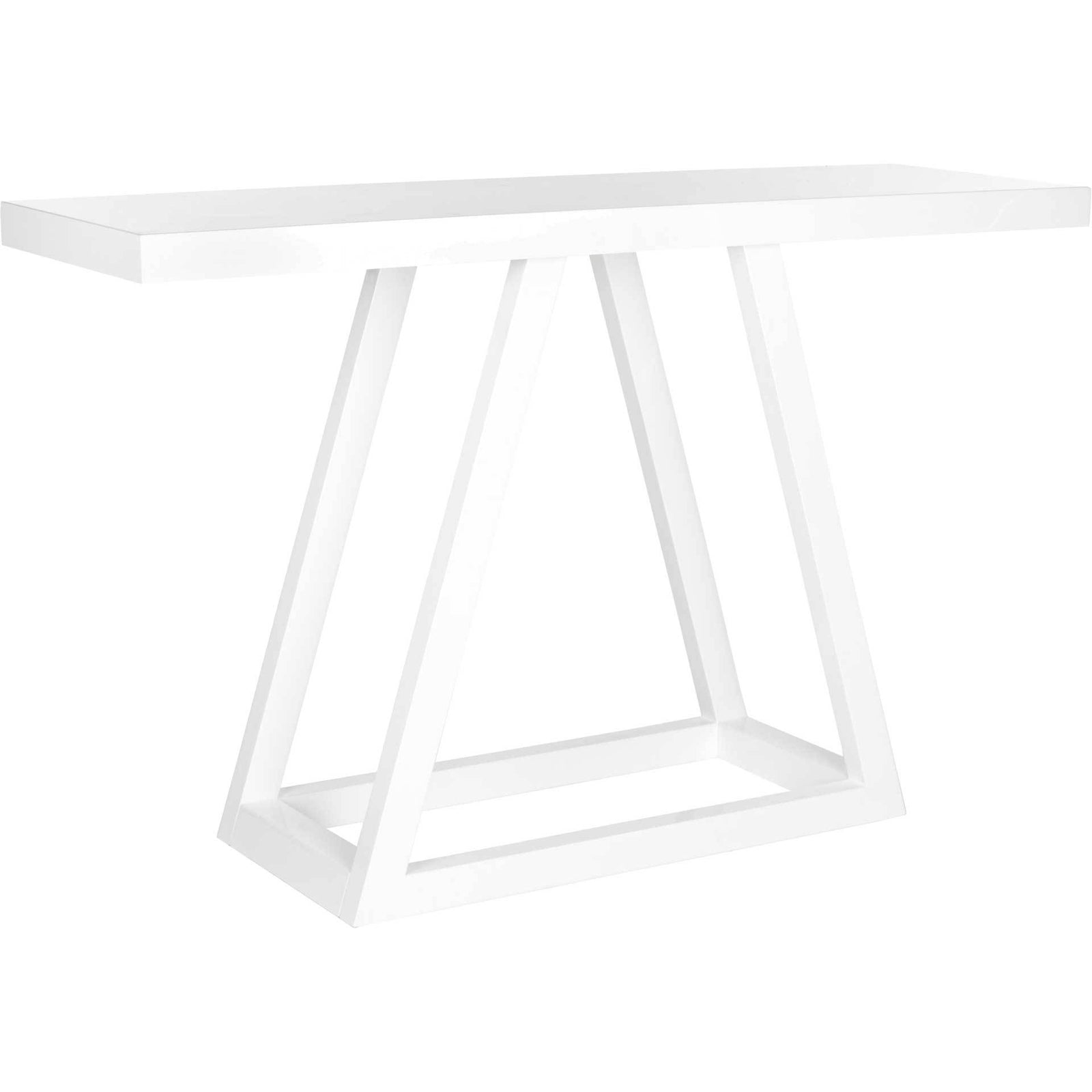 Sunray Lacquer Console White