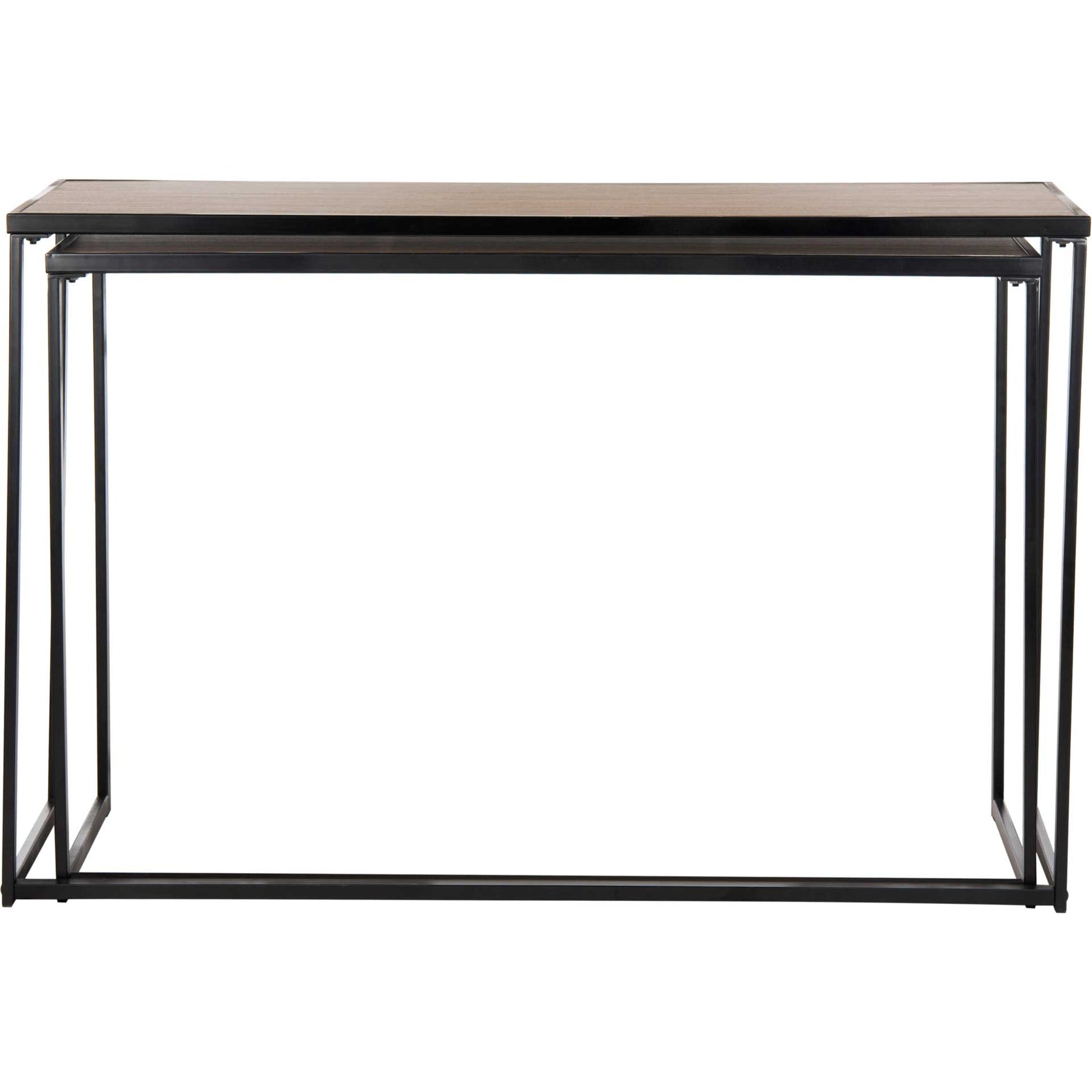 Galien Wood Stacking Console Light Oak/Black - Froy.com
