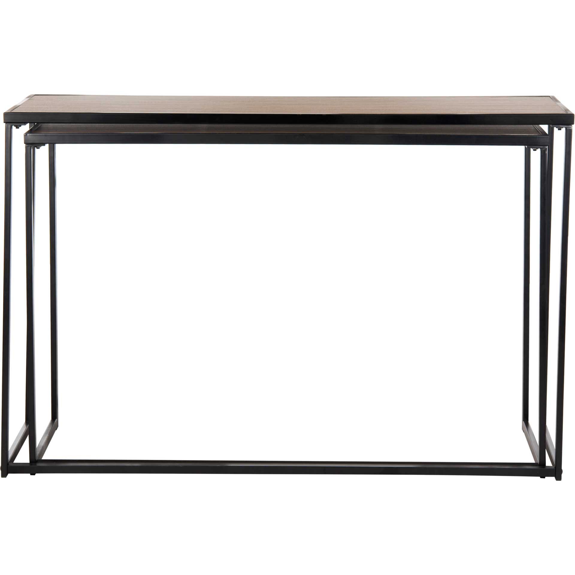 Galien Wood Stacking Console Light Oak/Black - Froy.com
