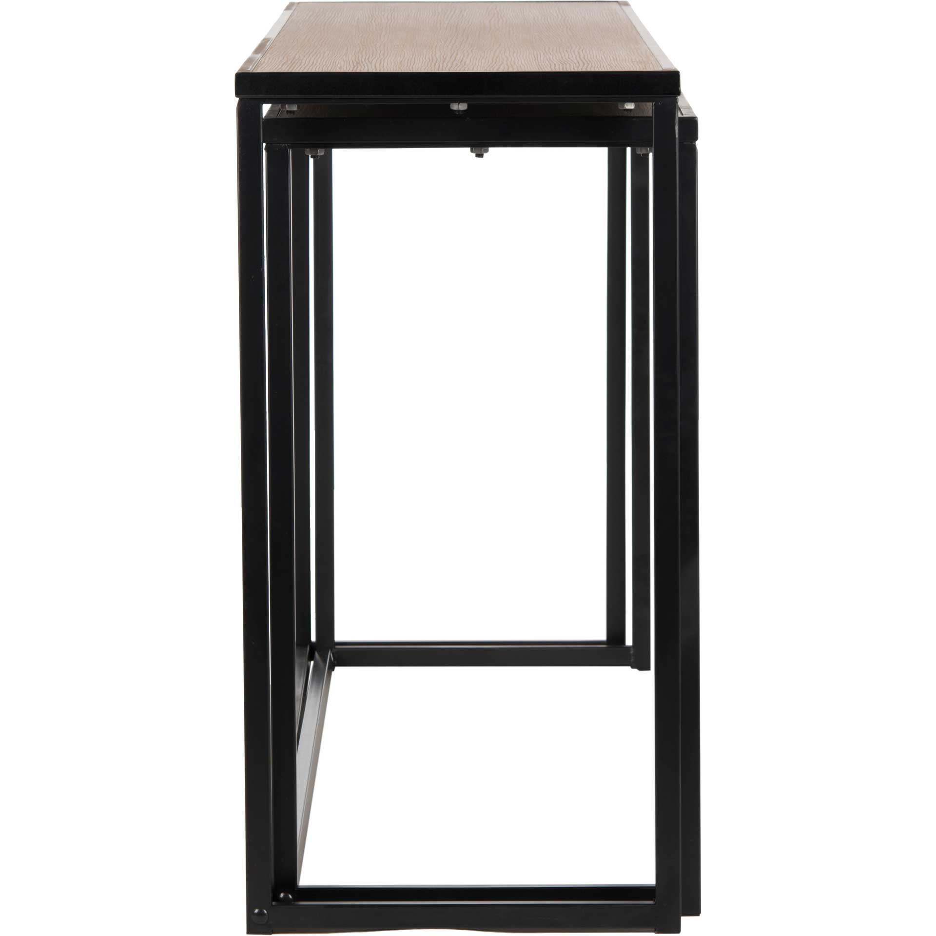 Galien Wood Stacking Console Light Oak/Black