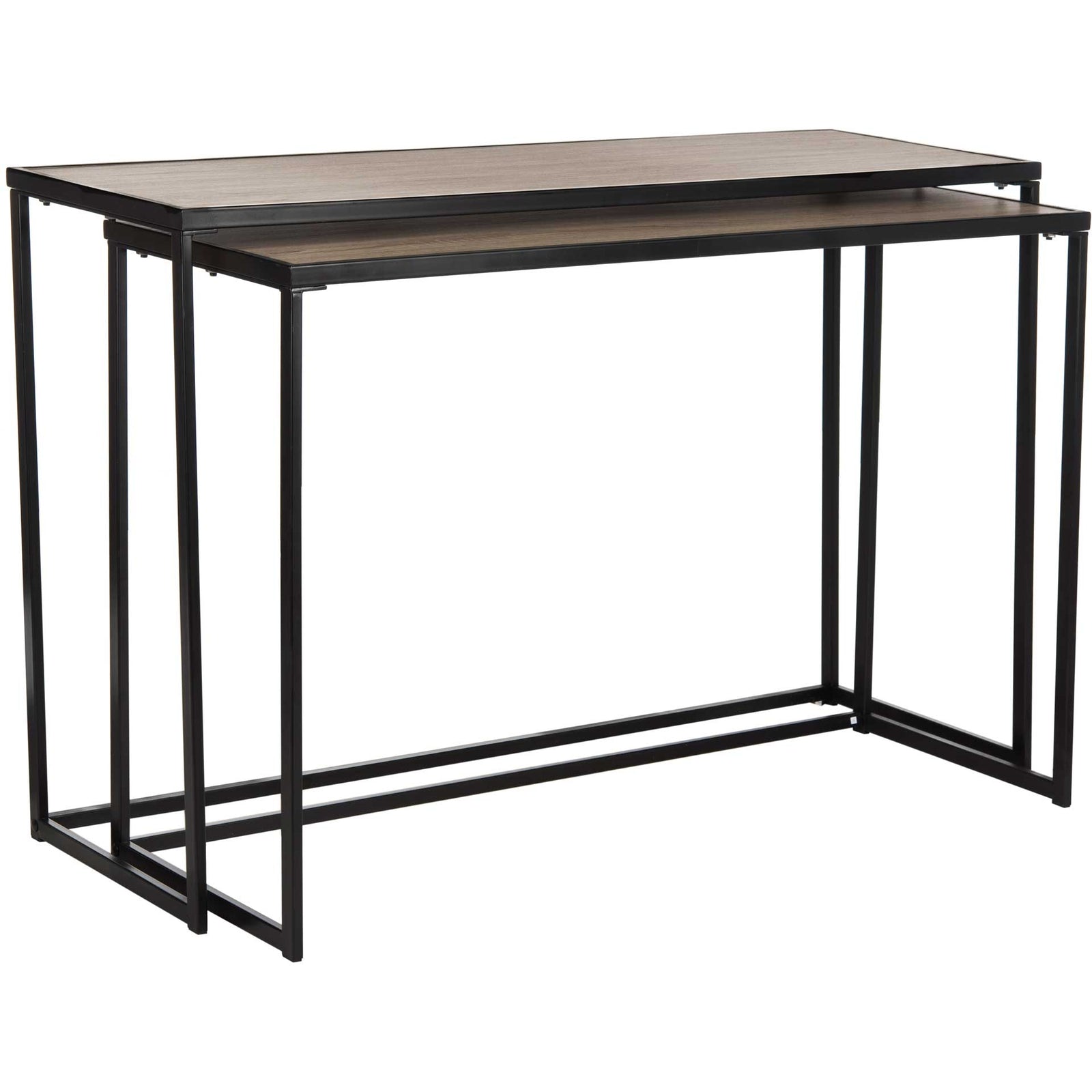 Galien Wood Stacking Console Light Oak/Black