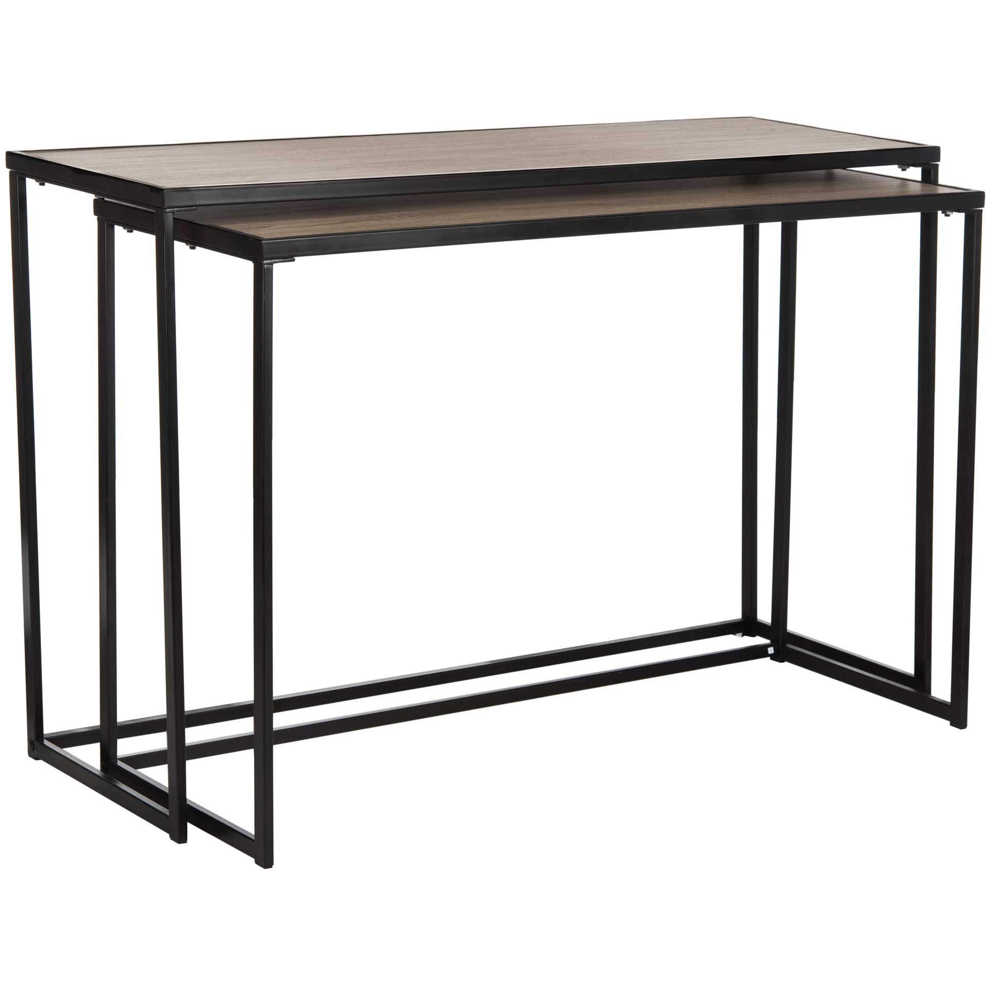 Galien Wood Stacking Console Light Oak/Black