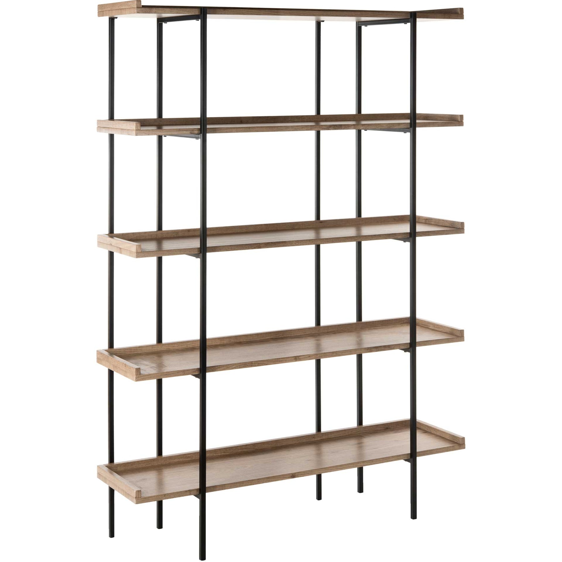 Cesta Wood Etagere Oak/Black - Froy.com