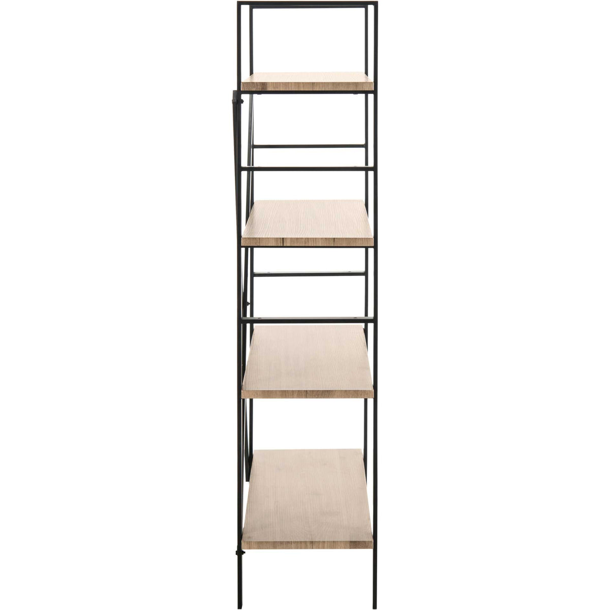 Rachel Retro 4 Tier Etagere Oak/Black