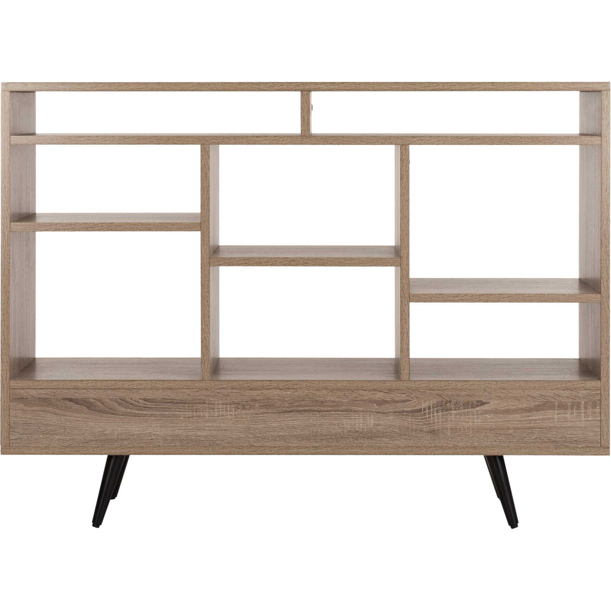 Maxxis Retro Mid Century Wood Etagere Oak/Black