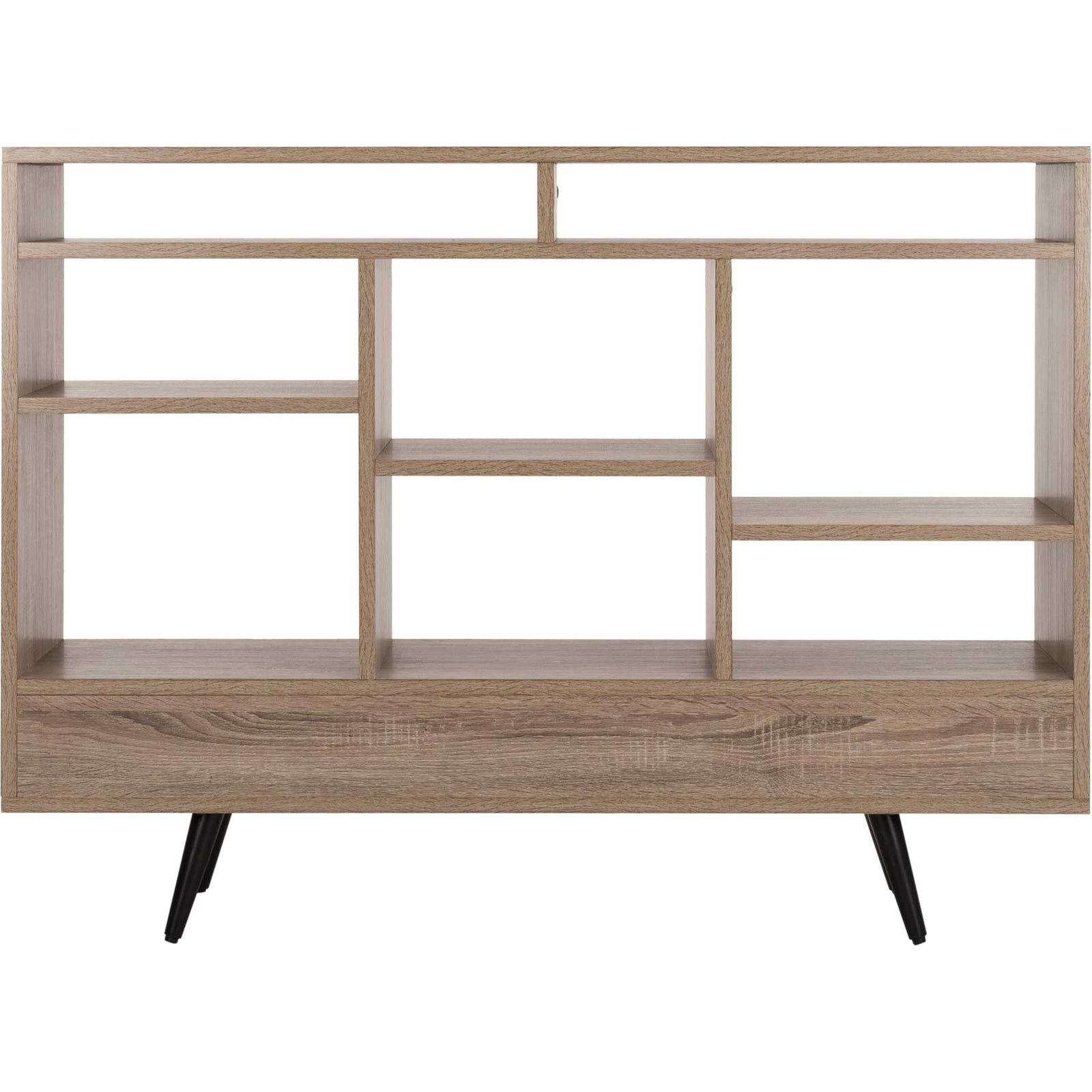 Maxxis Retro Mid Century Wood Etagere Oak/Black