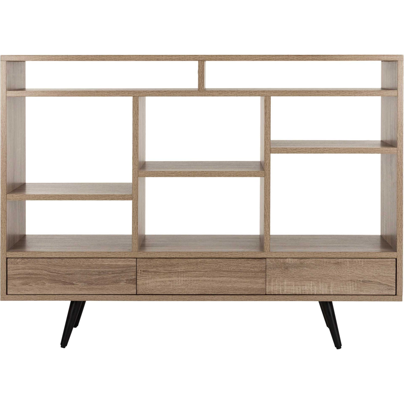 Maxxis Retro Mid Century Wood Etagere Oak/Black