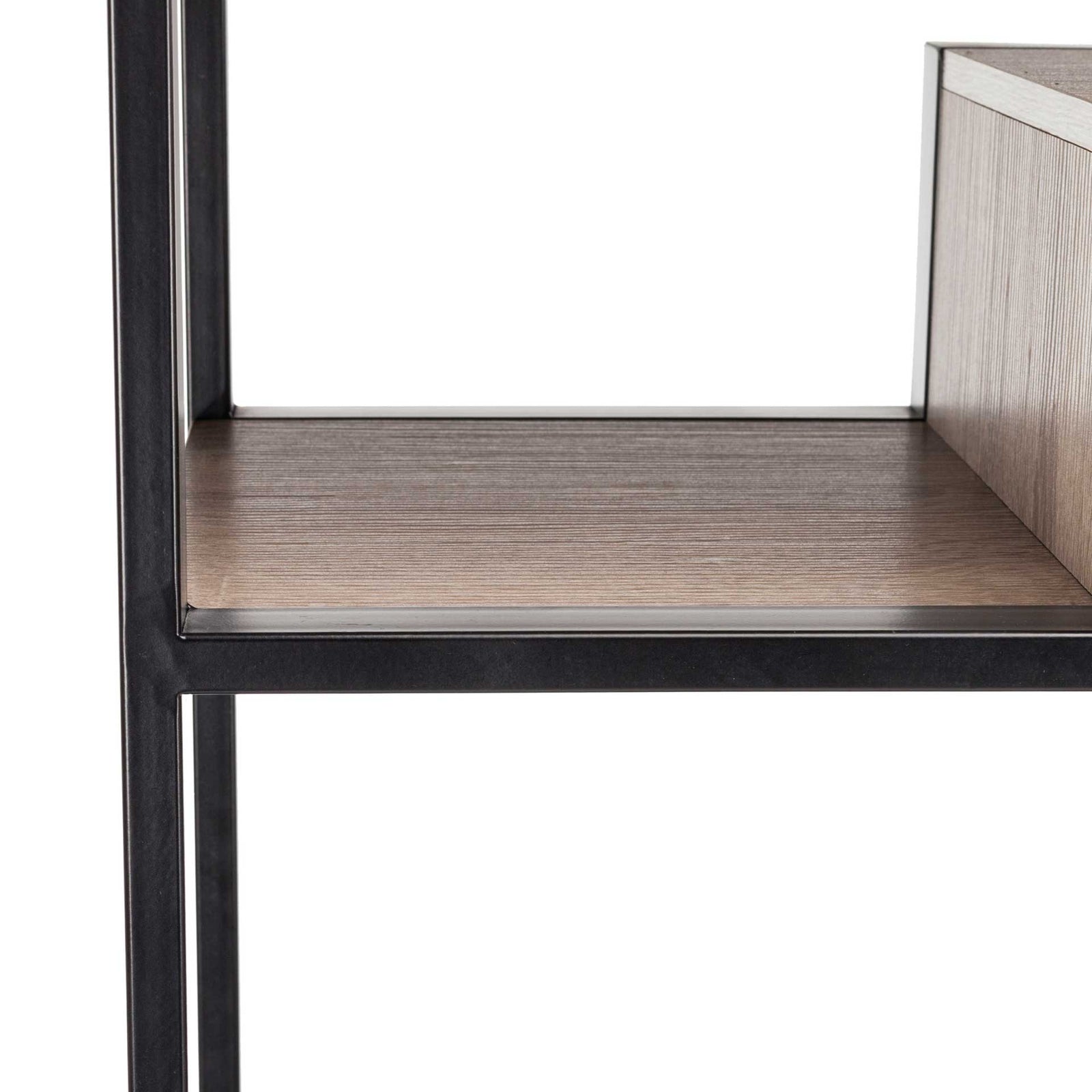 Jordan Retro Mid Century Wood Etagere Oak/Black