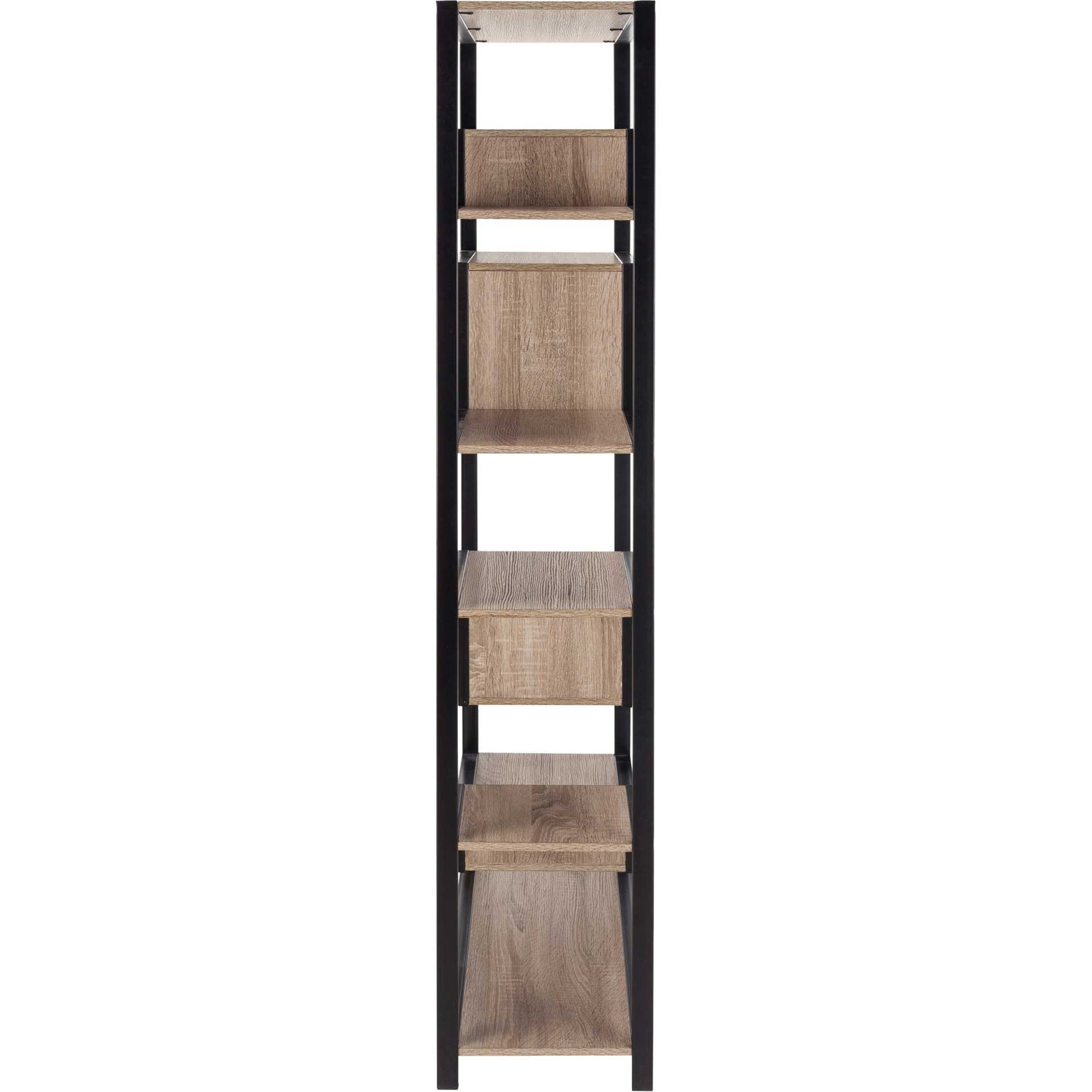 Jordan Retro Mid Century Wood Etagere Oak/Black