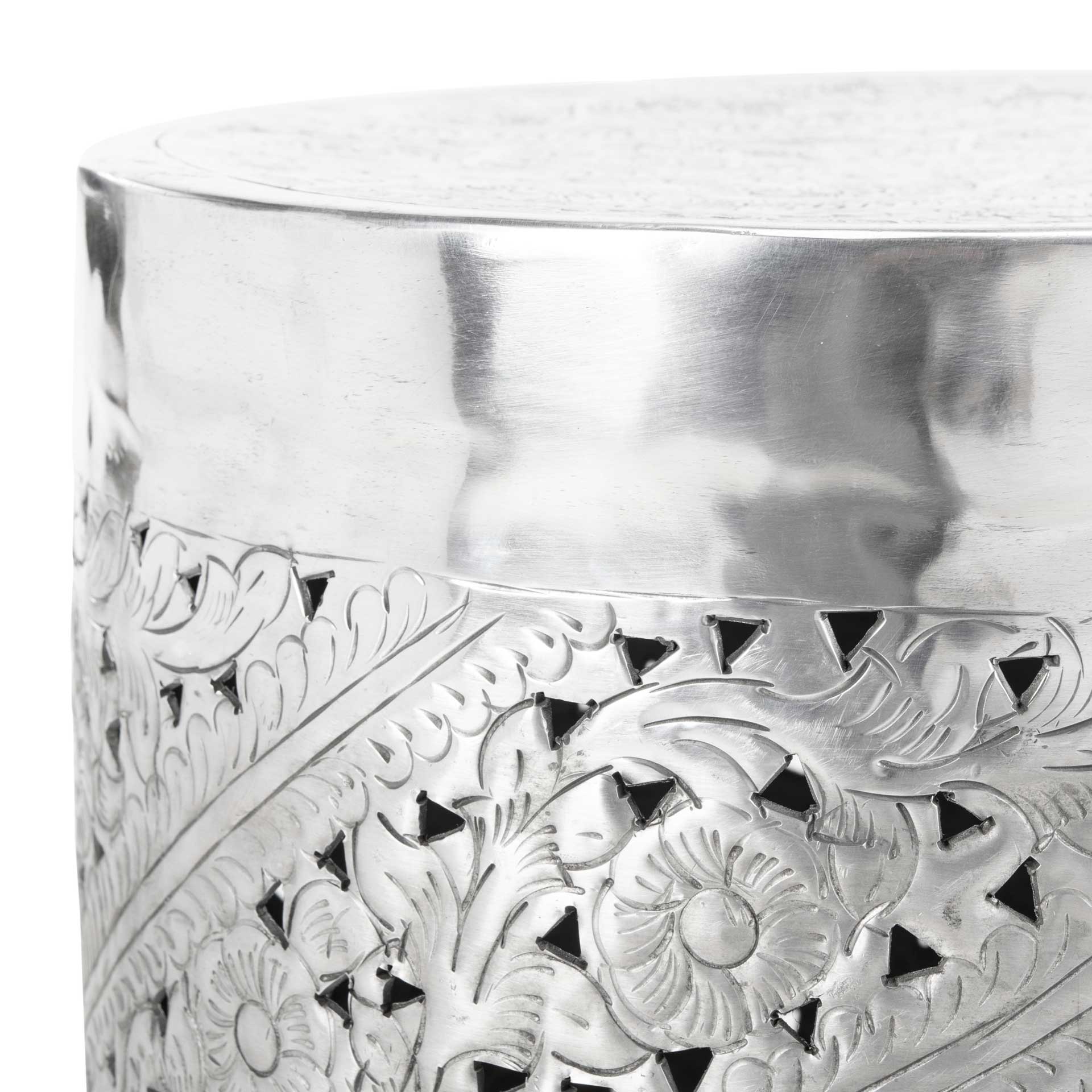 Addie End Table Silver