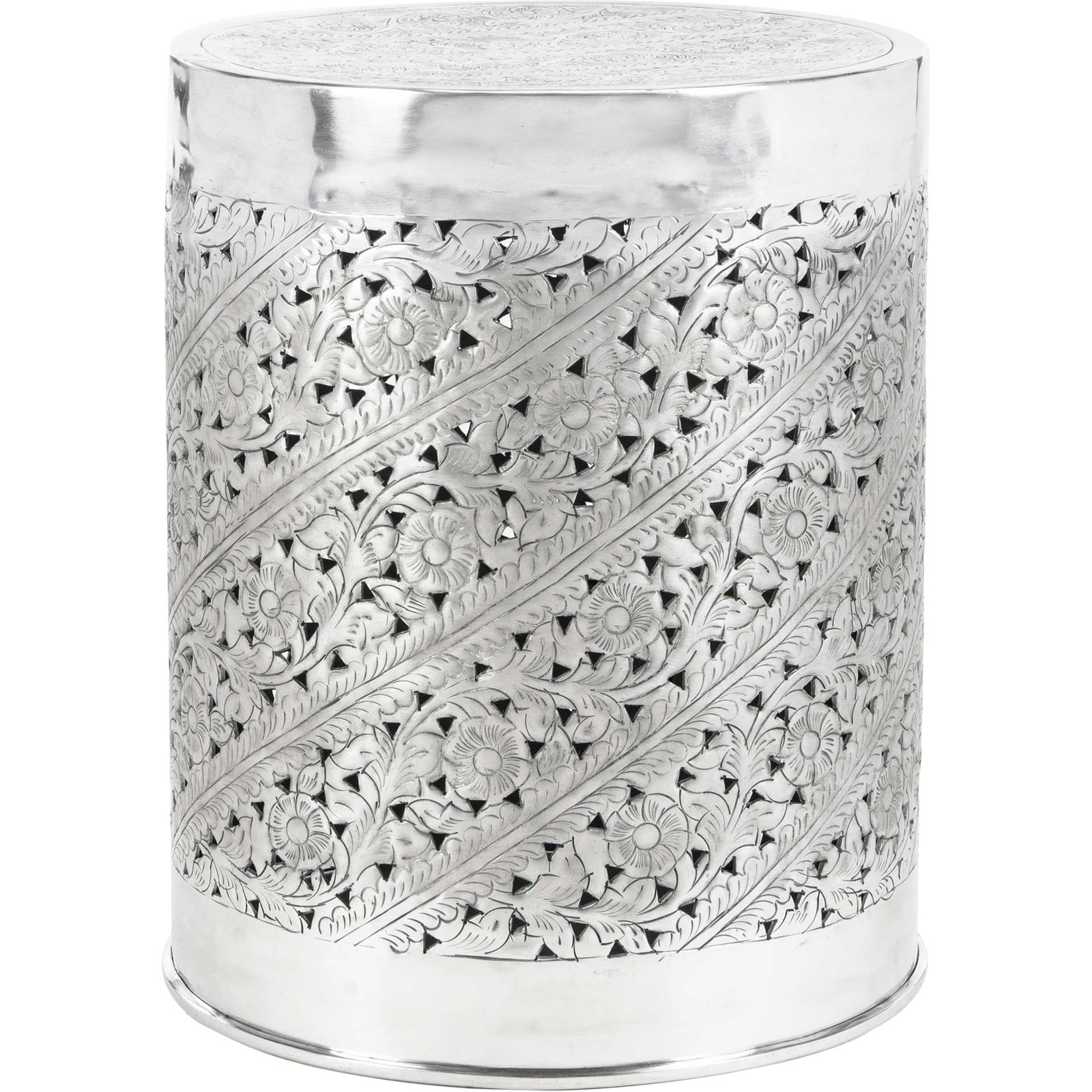 Addie End Table Silver