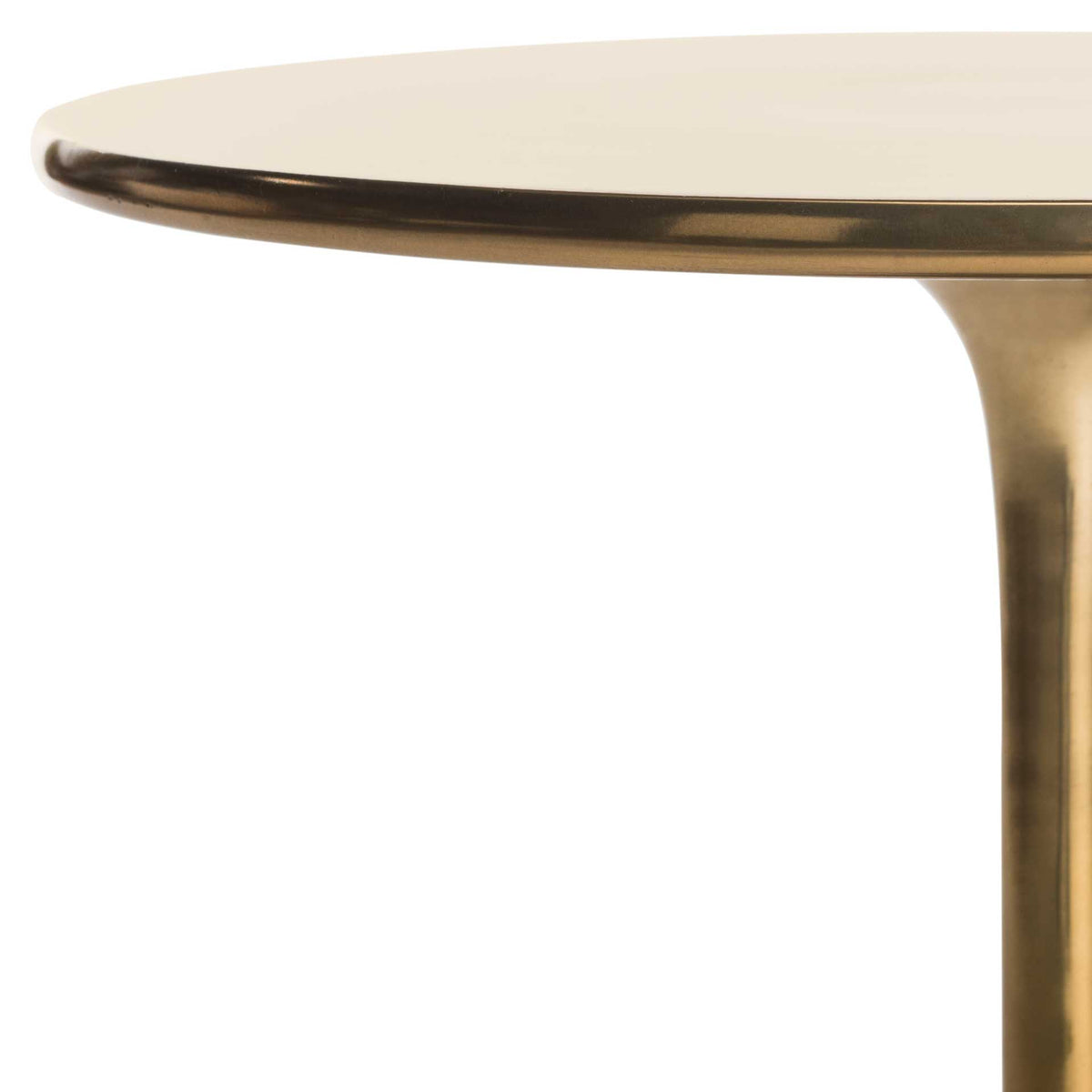 Hygge Round Side Table Antique Brass