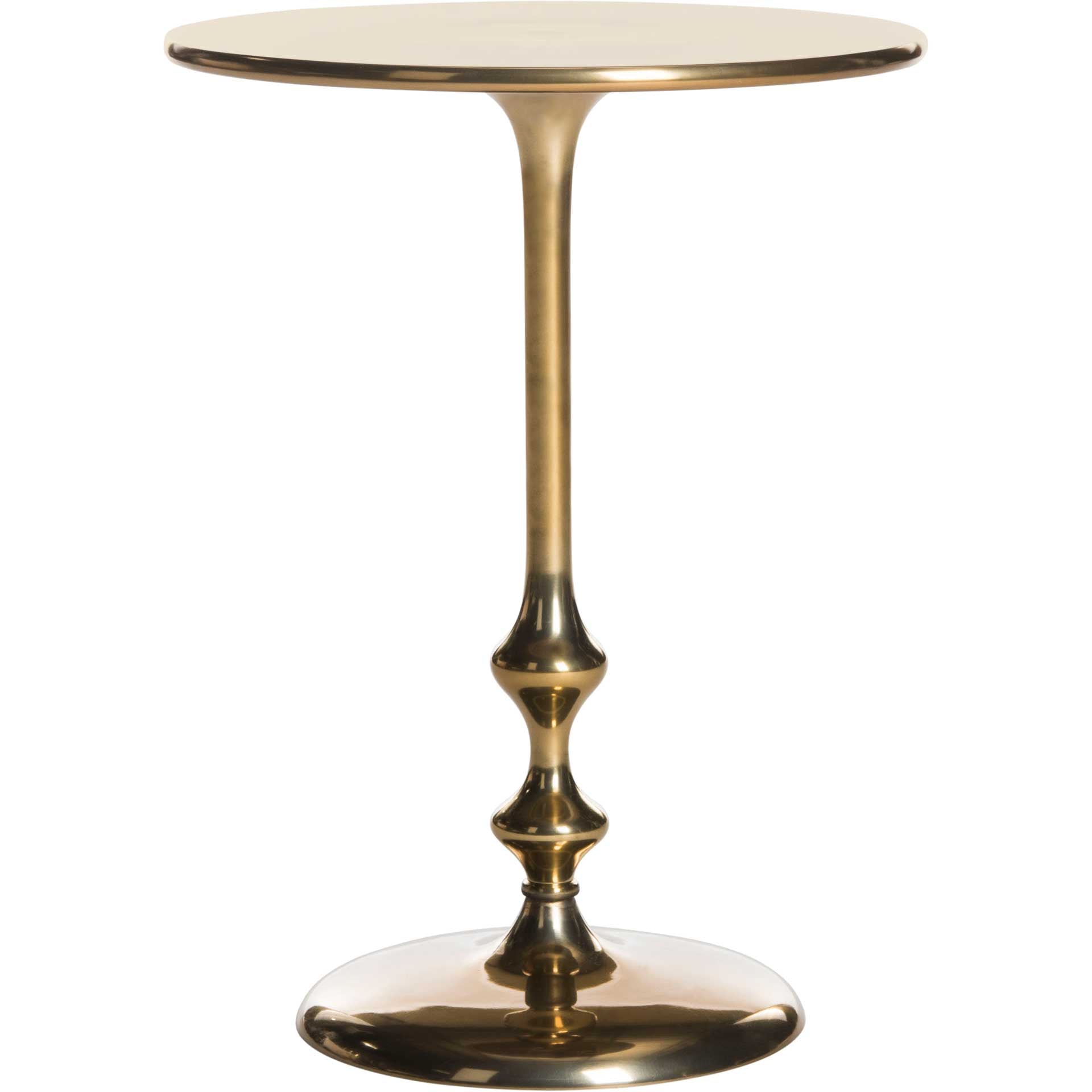 Hygge Round Side Table Antique Brass