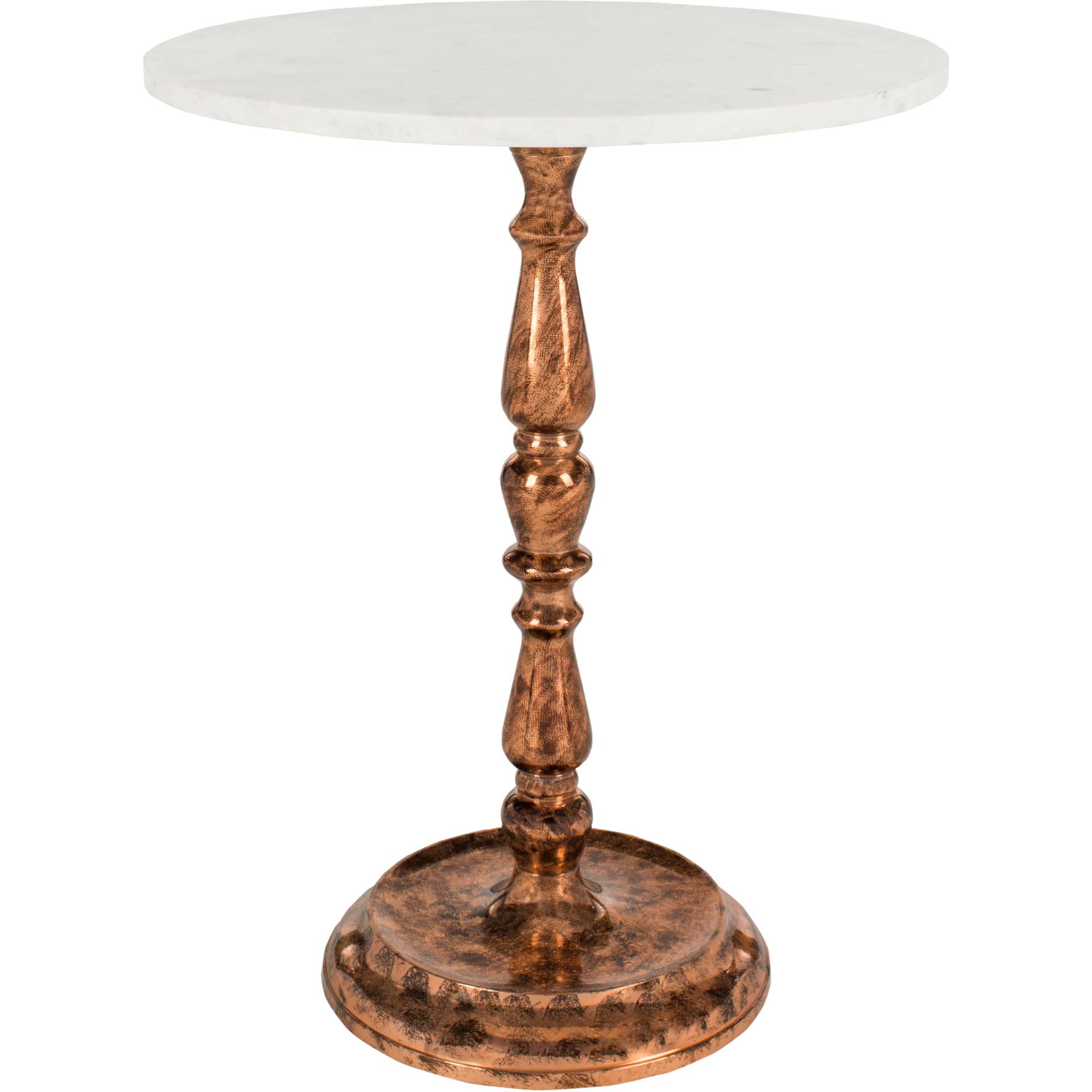 Kingstown Side Table Antique Copper/Marble