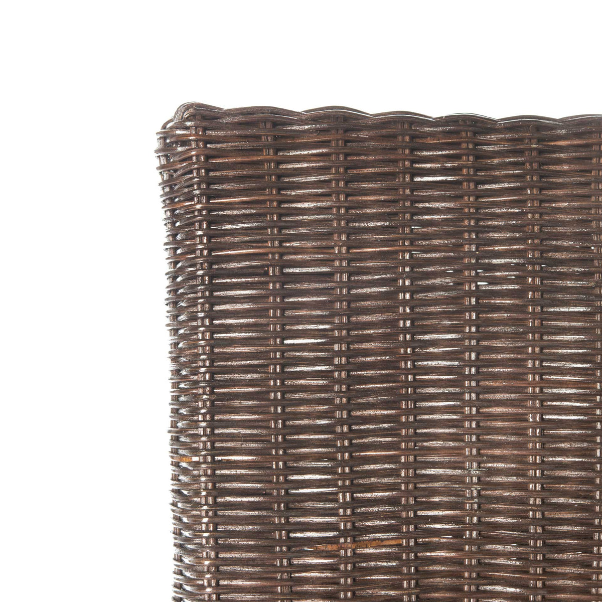 Simple Wicker Side Chair Dark Brown (Set of 2)