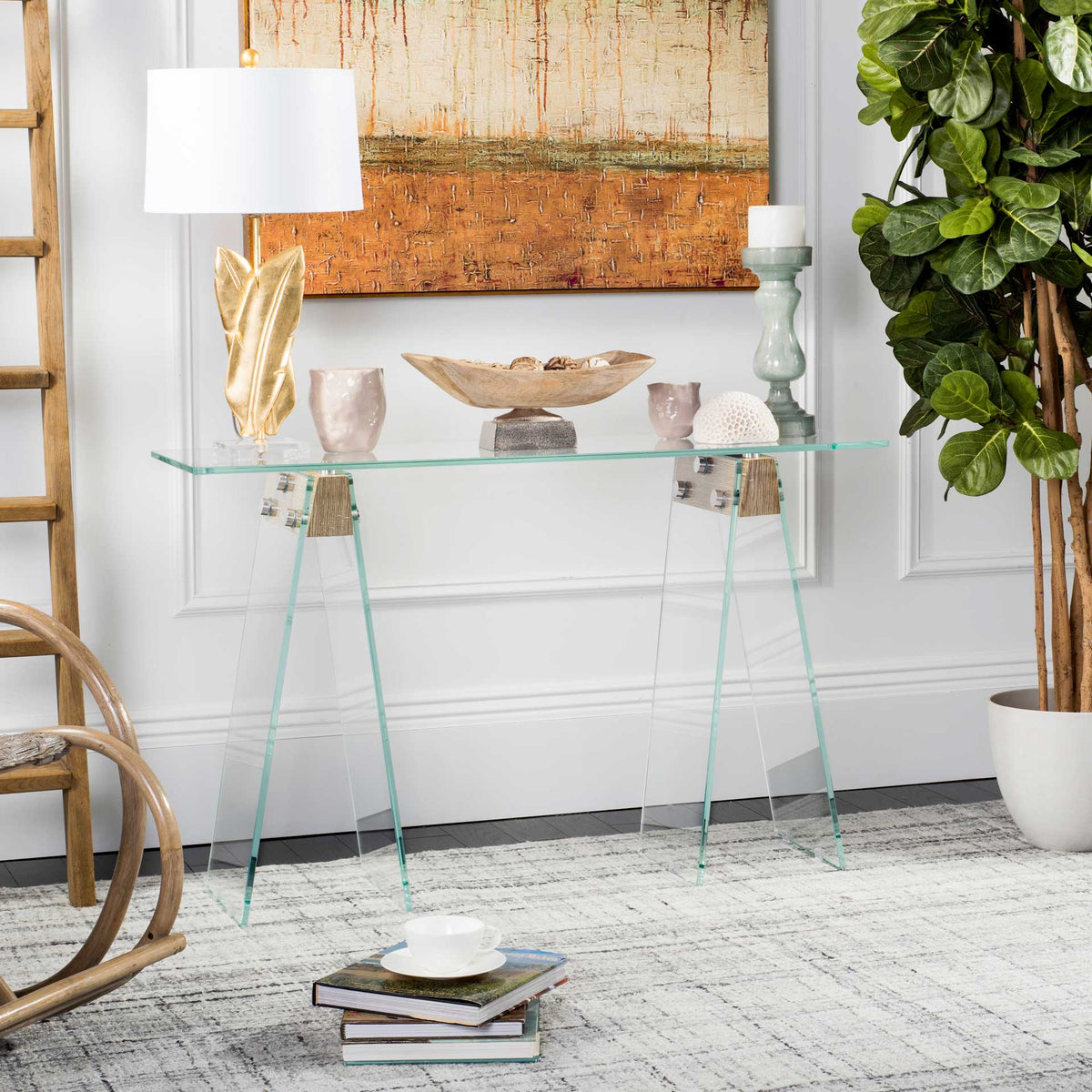 Glass Loft Console Table