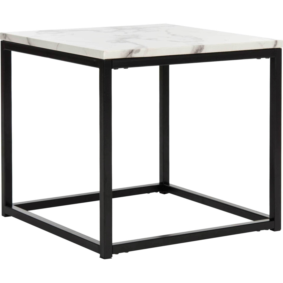Barbara End Table White/Gray