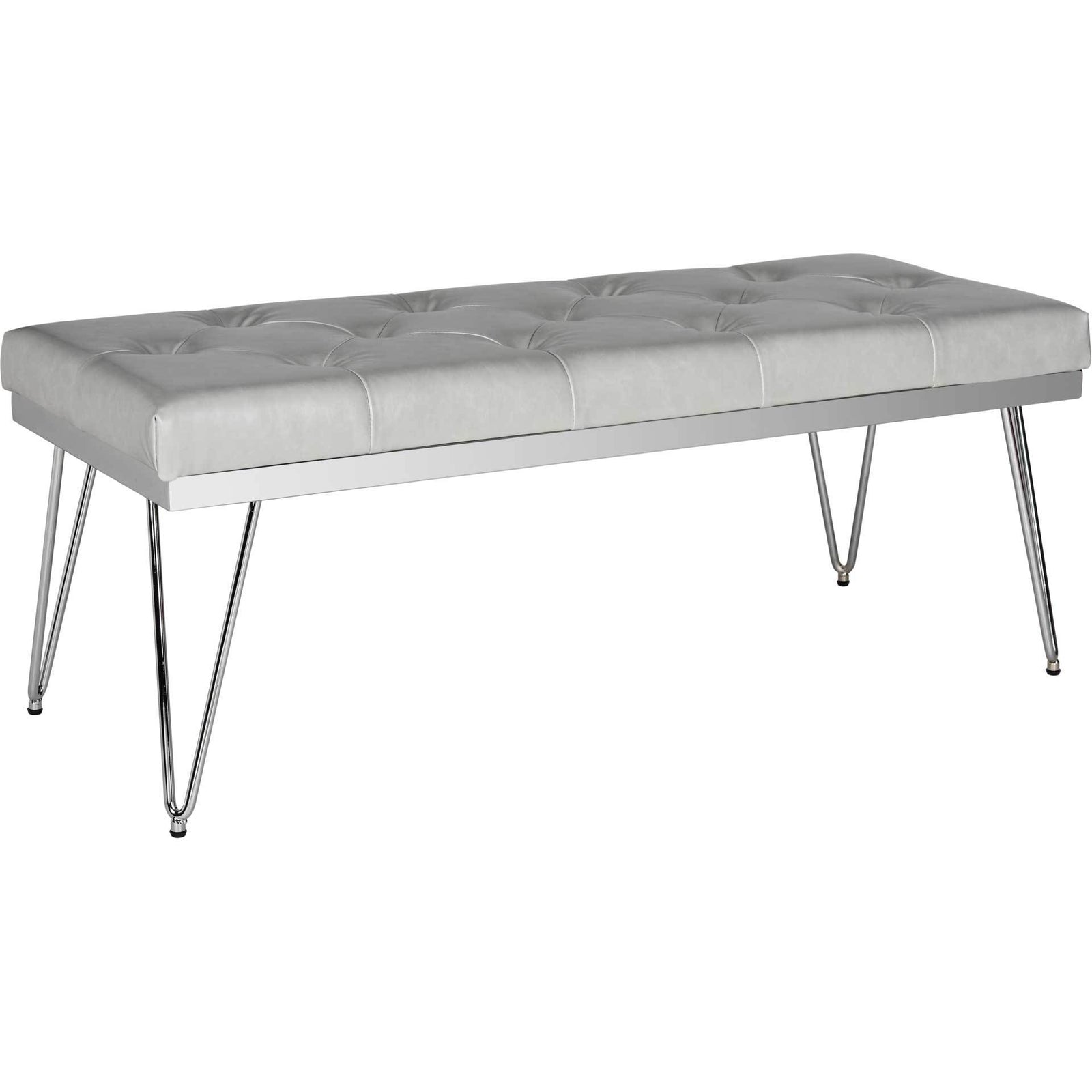 Maxim Bench Gray/Chrome
