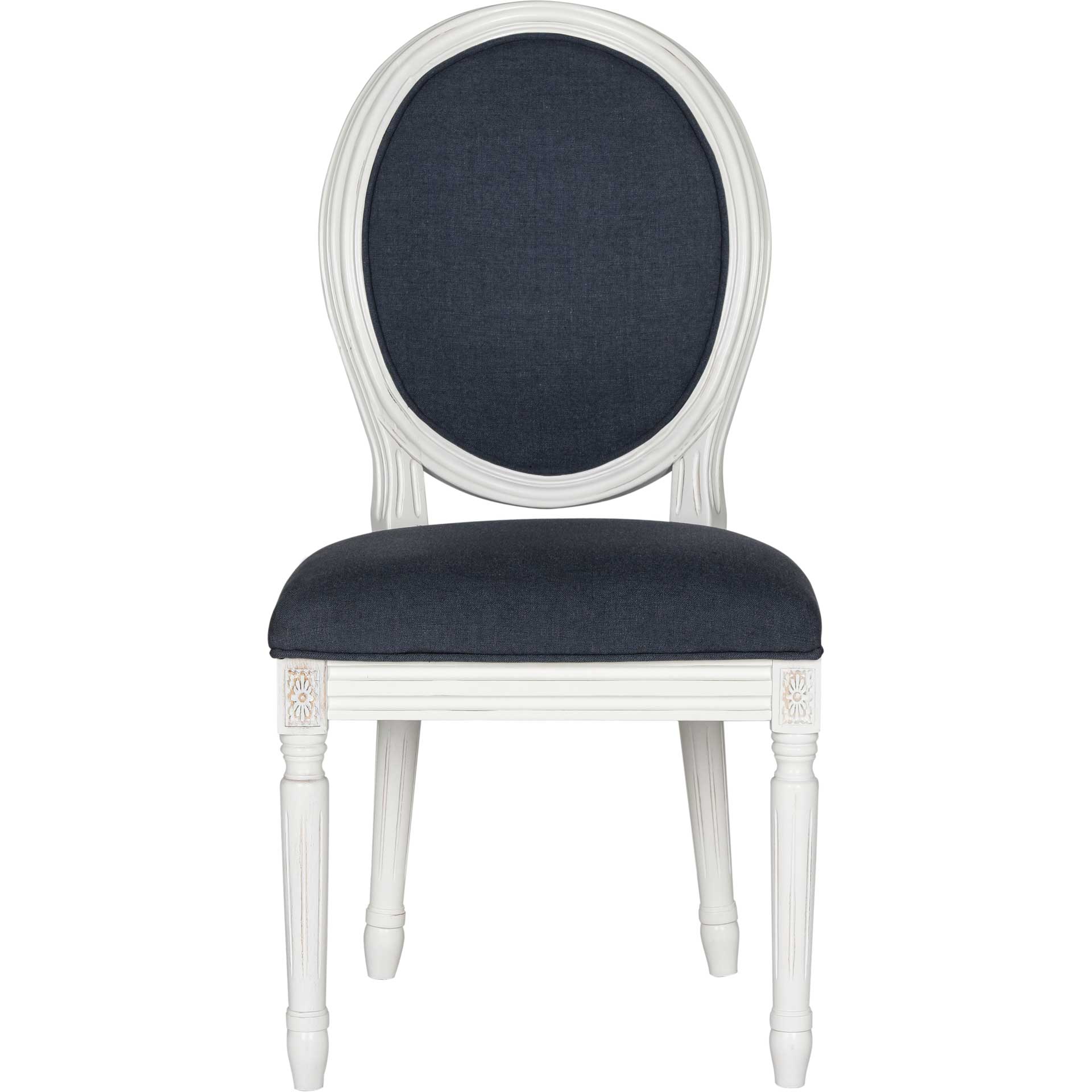 Holden Side Chair Navy/Cream (Set of 2)