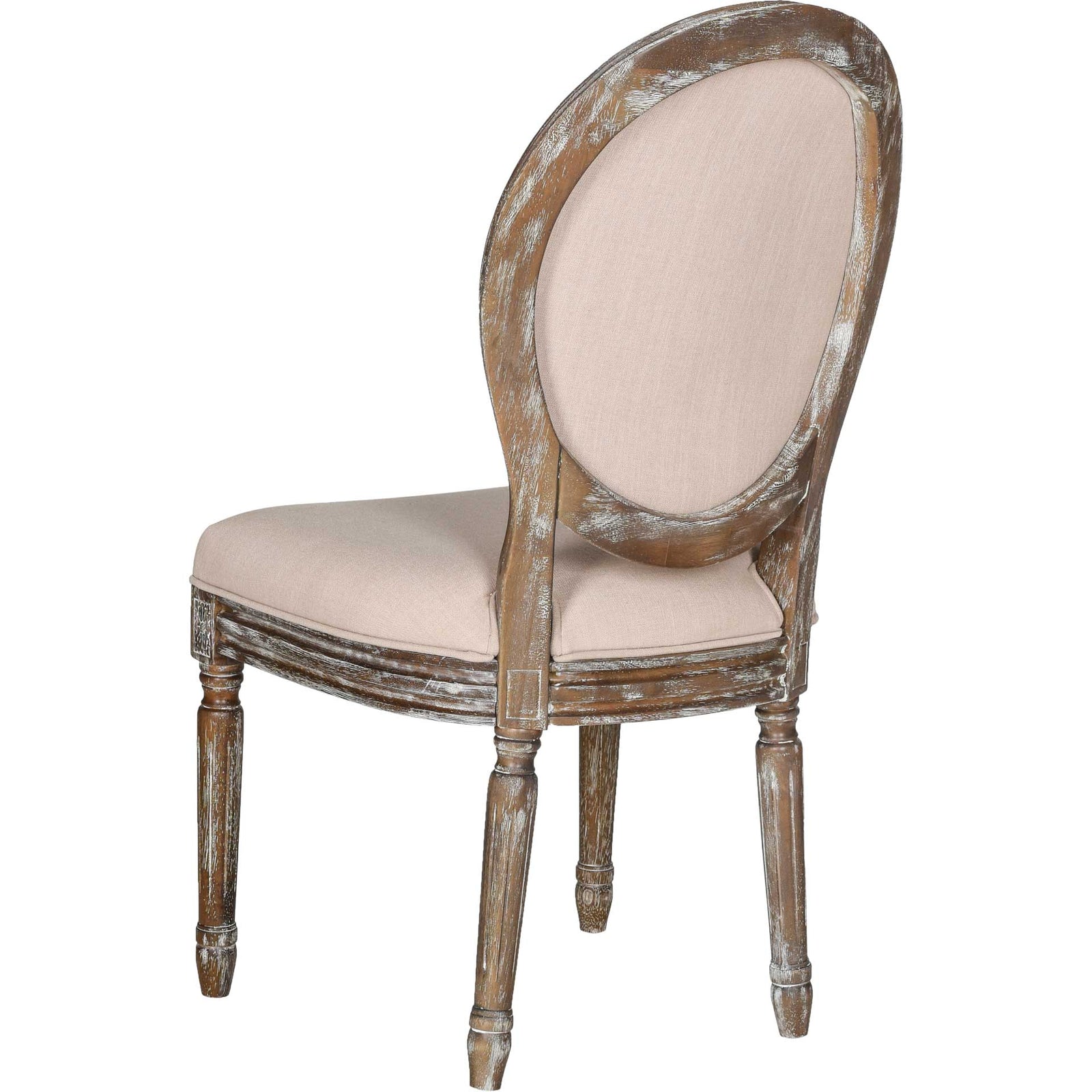 Holden Side Chair Beige/Rustic Oak (Set of 2)