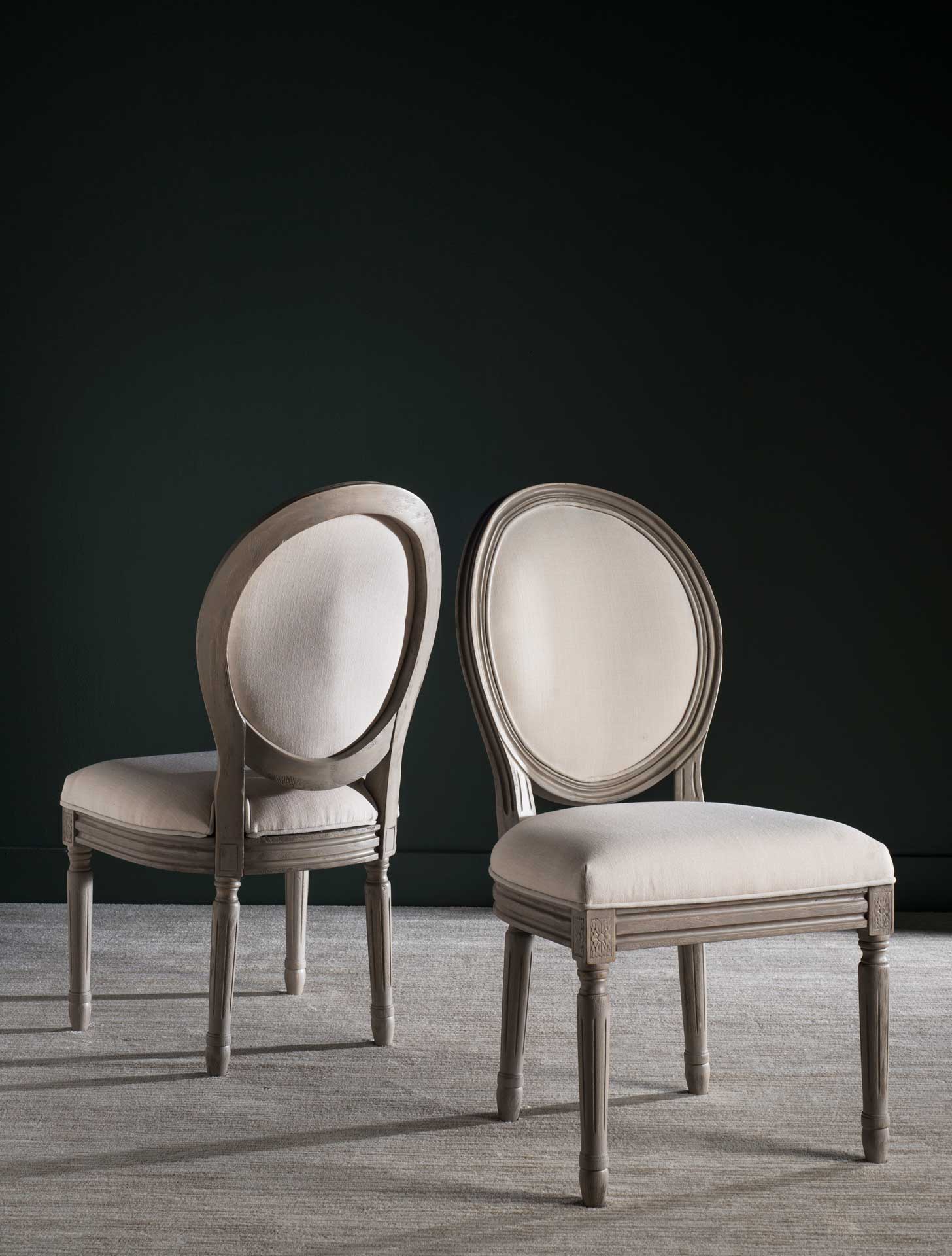 Holden Side Chair Light Beige/Rustic Gray (Set of 2)