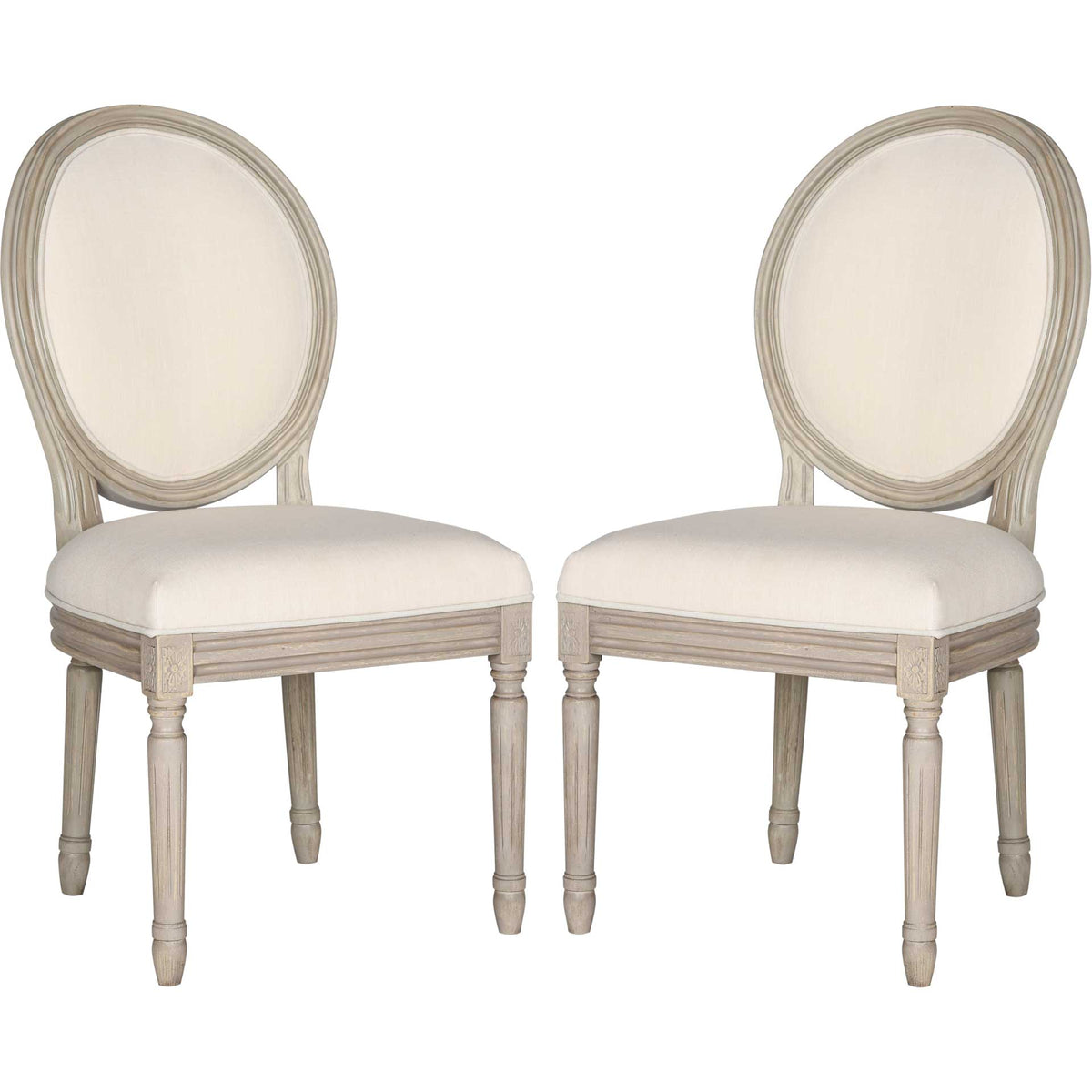 Holden Side Chair Light Beige/Rustic Gray (Set of 2)