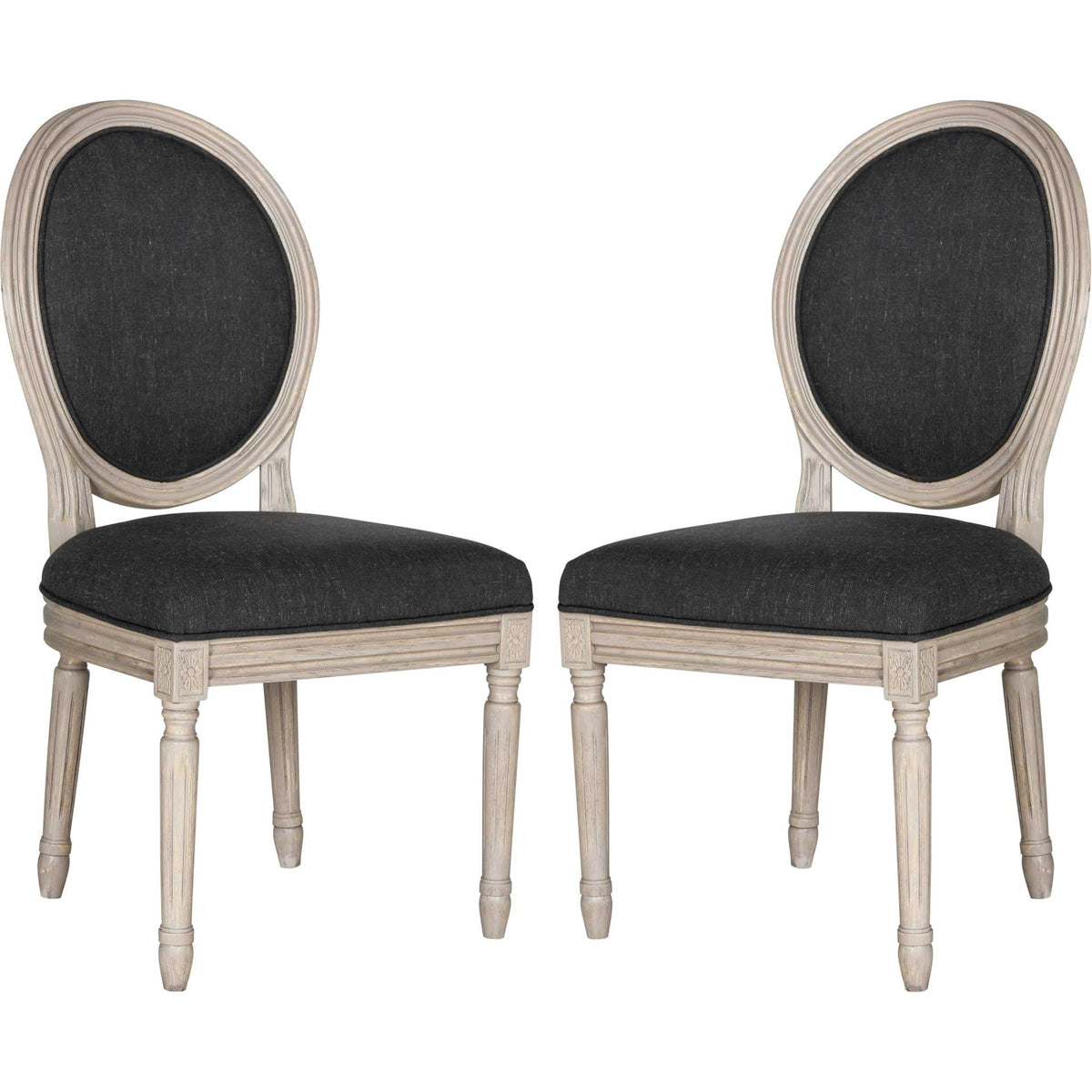 Holden Side Chair Charcoal/Rustic Gray (Set of 2)