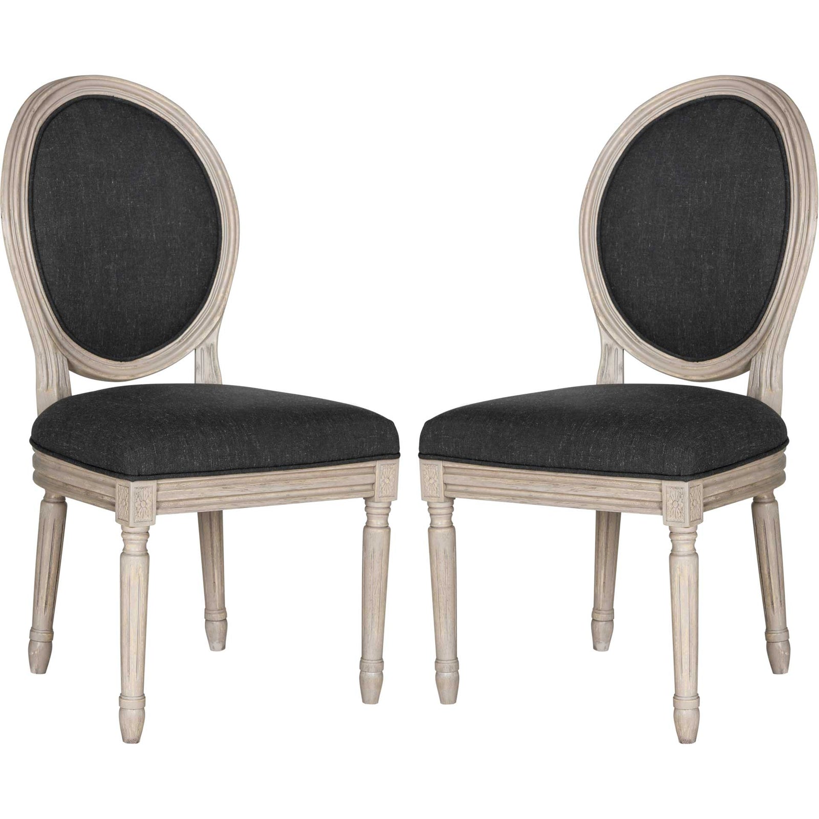 Holden Side Chair Charcoal/Rustic Gray (Set of 2)