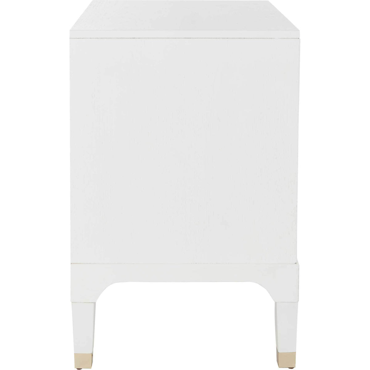 Lorenzo 3 Drawer Contemporary Nightstand White