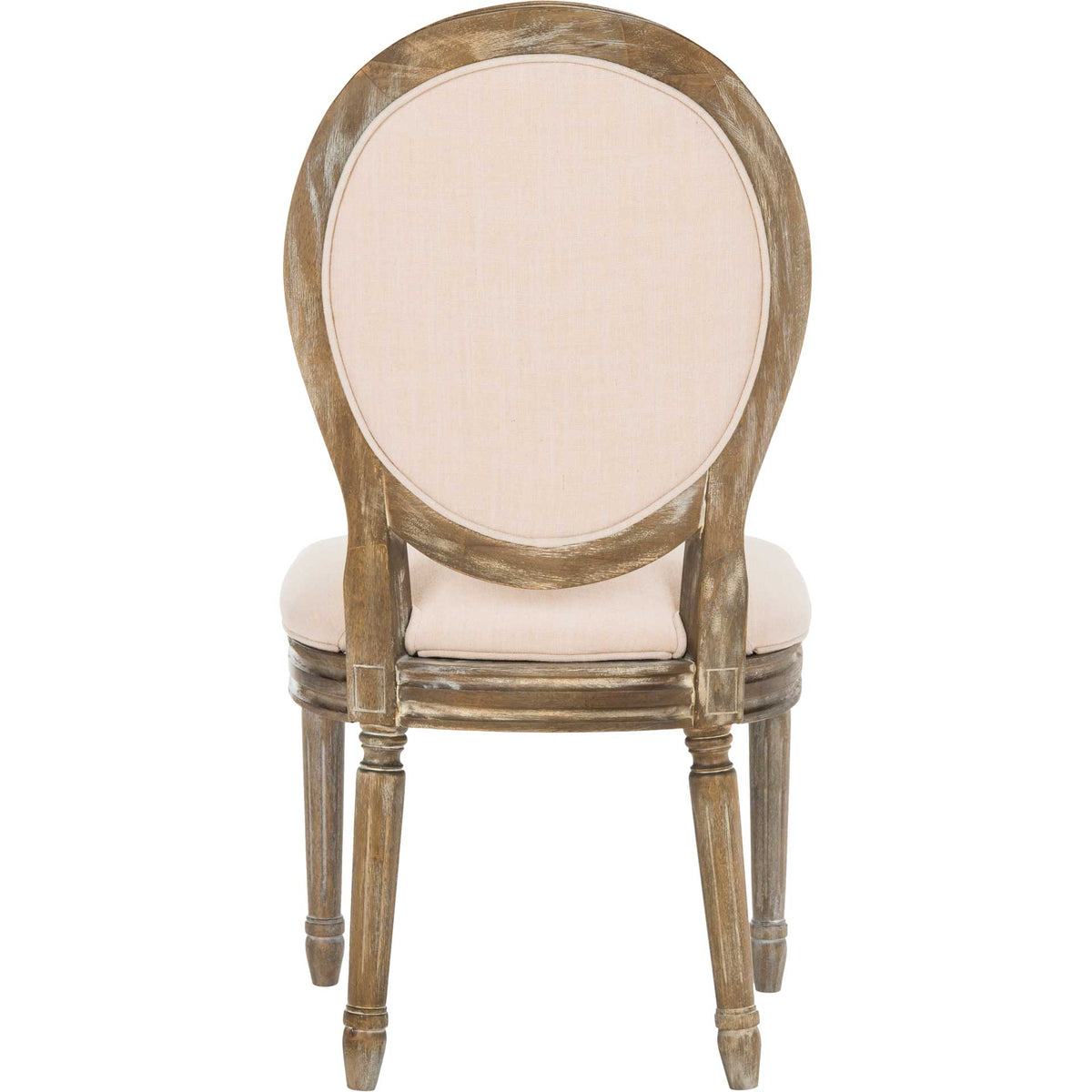 Holden Tufted Side Chair Beige/Rustic Oak (Set of 2)