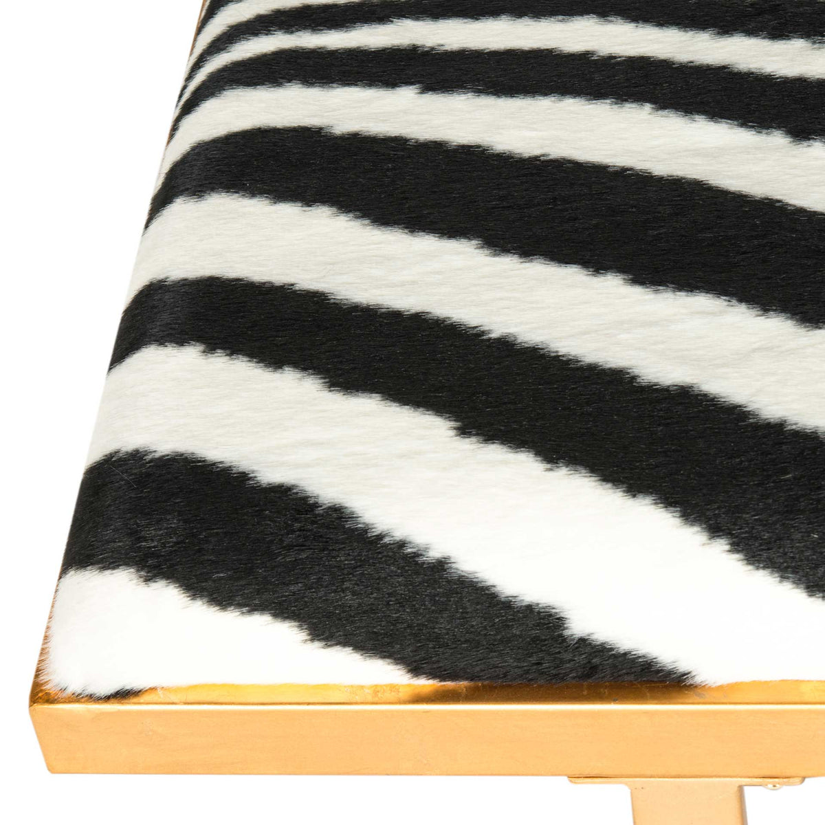 Michaela Loft Bench/Coffee Table Zebra/Gold