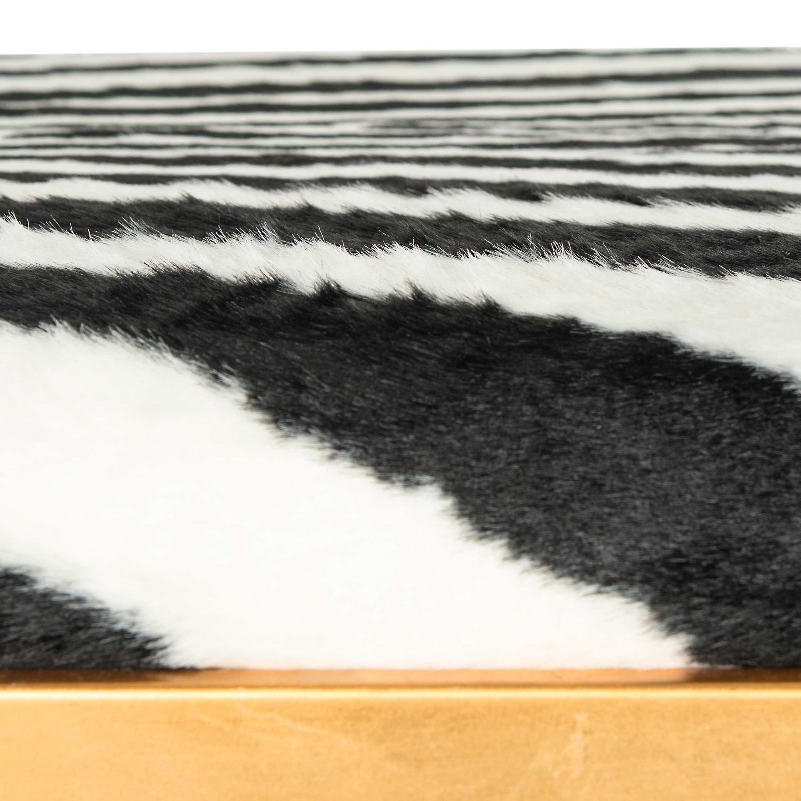 Michaela Loft Bench/Coffee Table Zebra/Gold