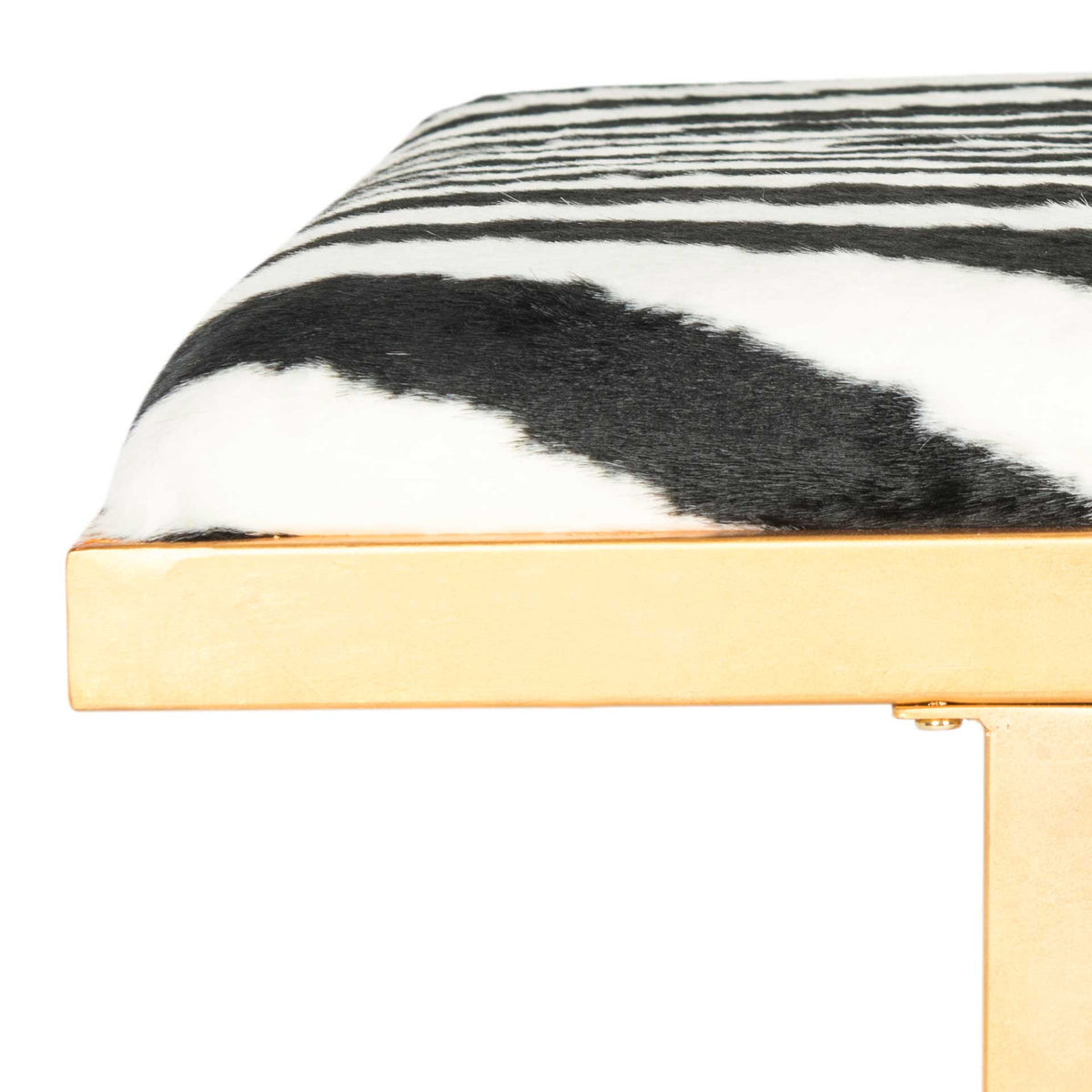 Michaela Loft Bench/Coffee Table Zebra/Gold