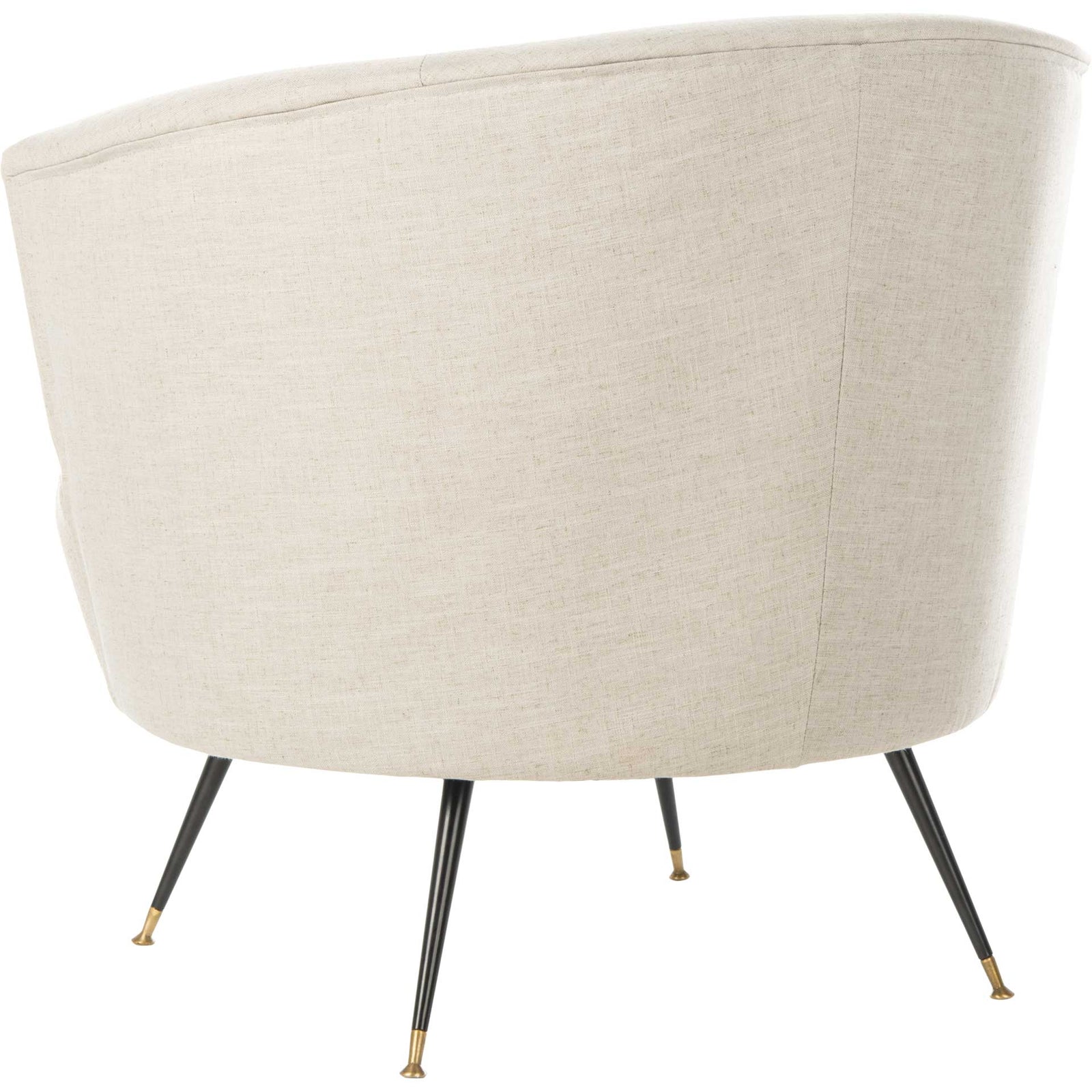Arwen Velvet Accent Chair Light Gray