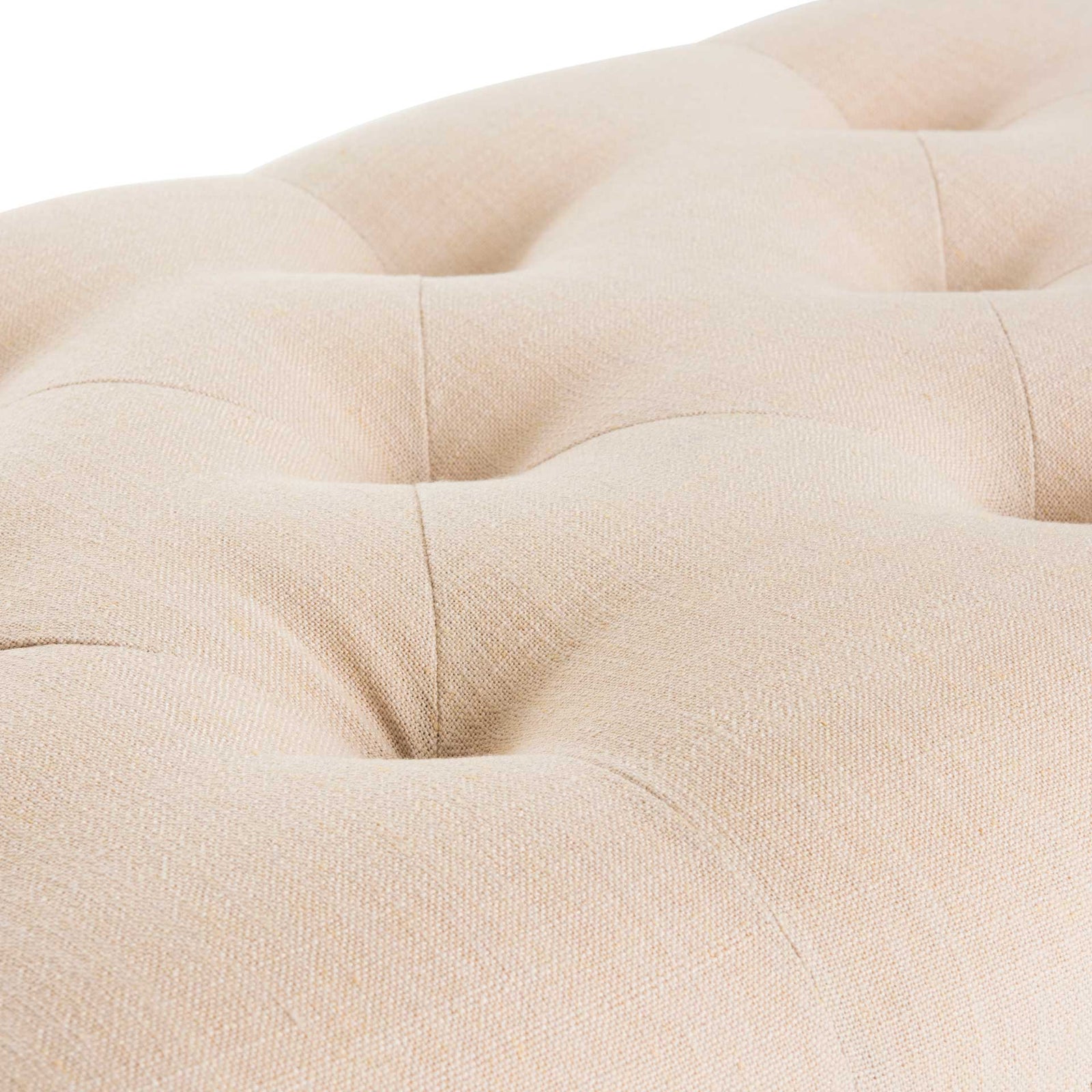 Raja Linen Rustic Oak Bench Beige/Rustic Oak